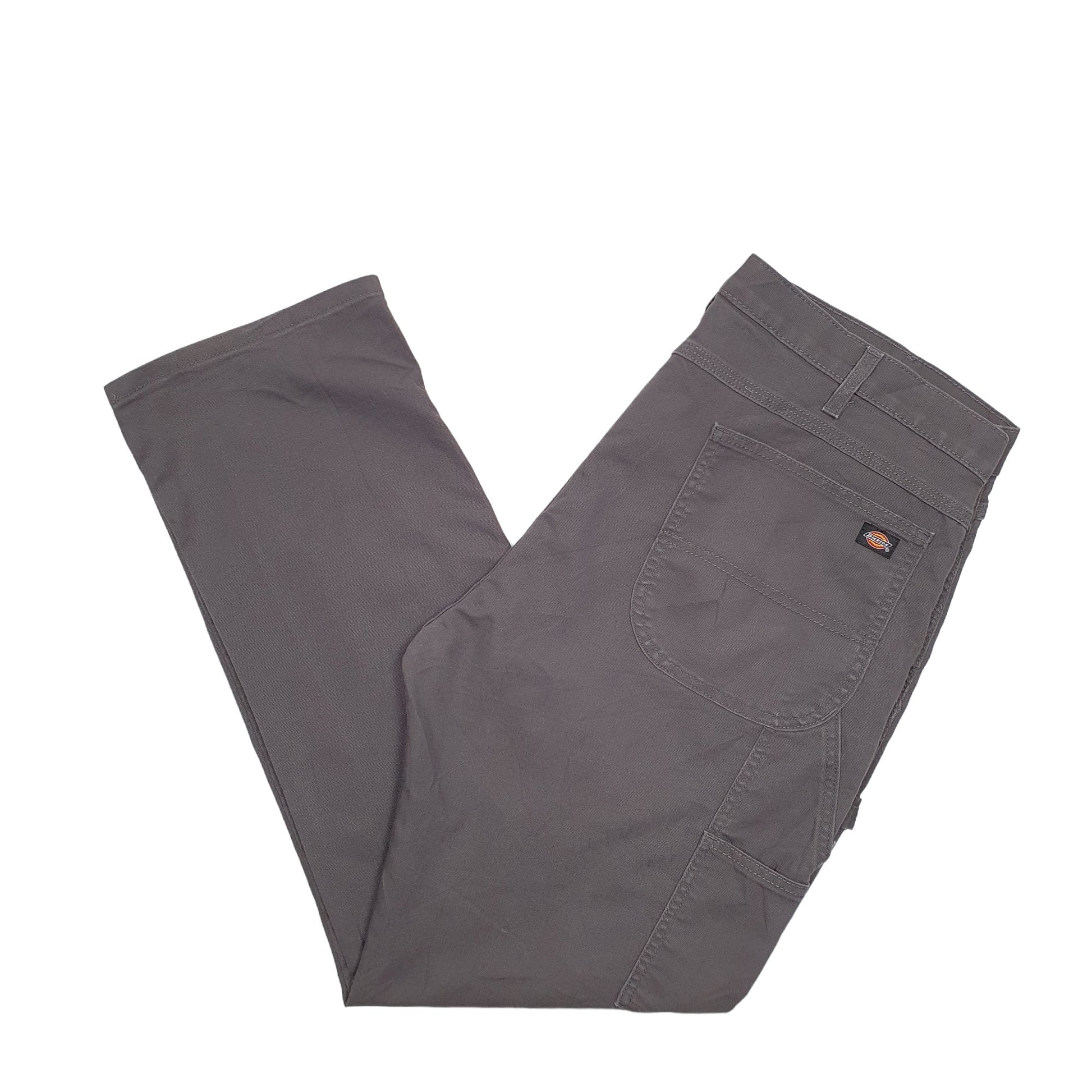 Mens Grey Dickies Flex-Fit Carpenter Trousers