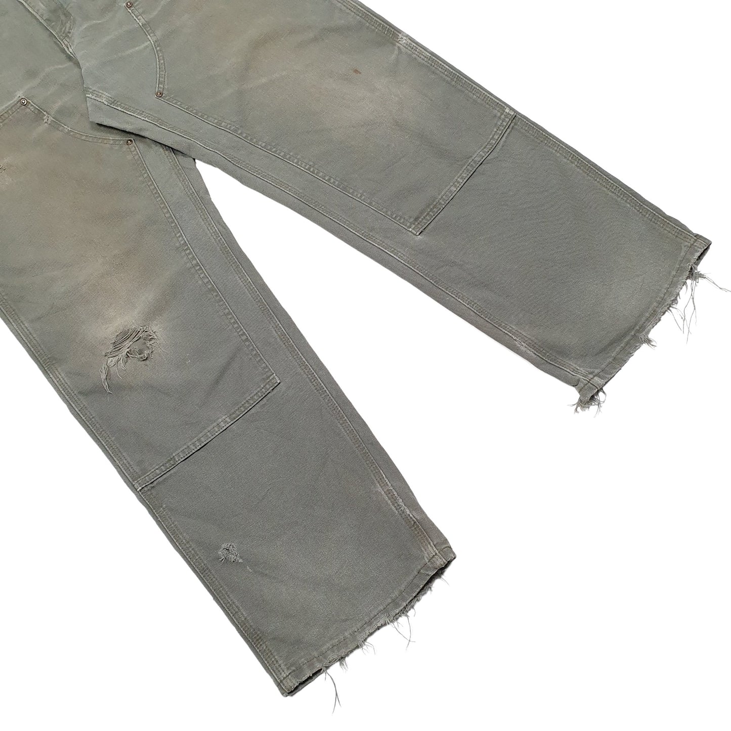Mens Khaki Carhartt Double Knee B136 Carpenter Trousers