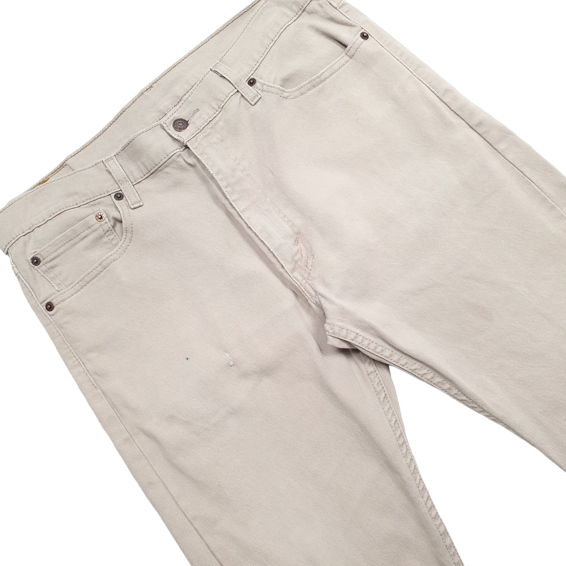 Mens Beige Levis  513 JeansW36 L32