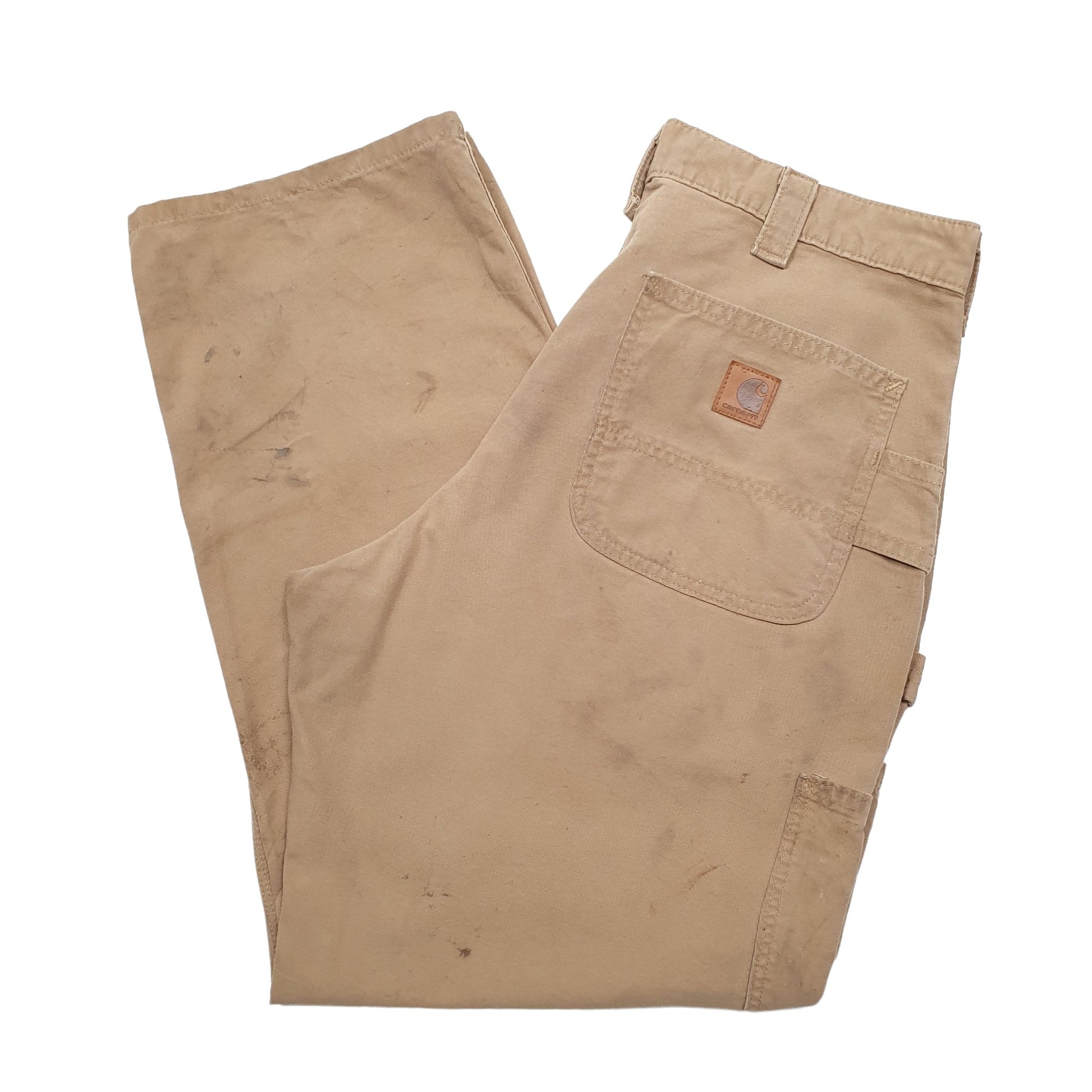 Mens Tan Carhartt B151 Carpenter Trousers