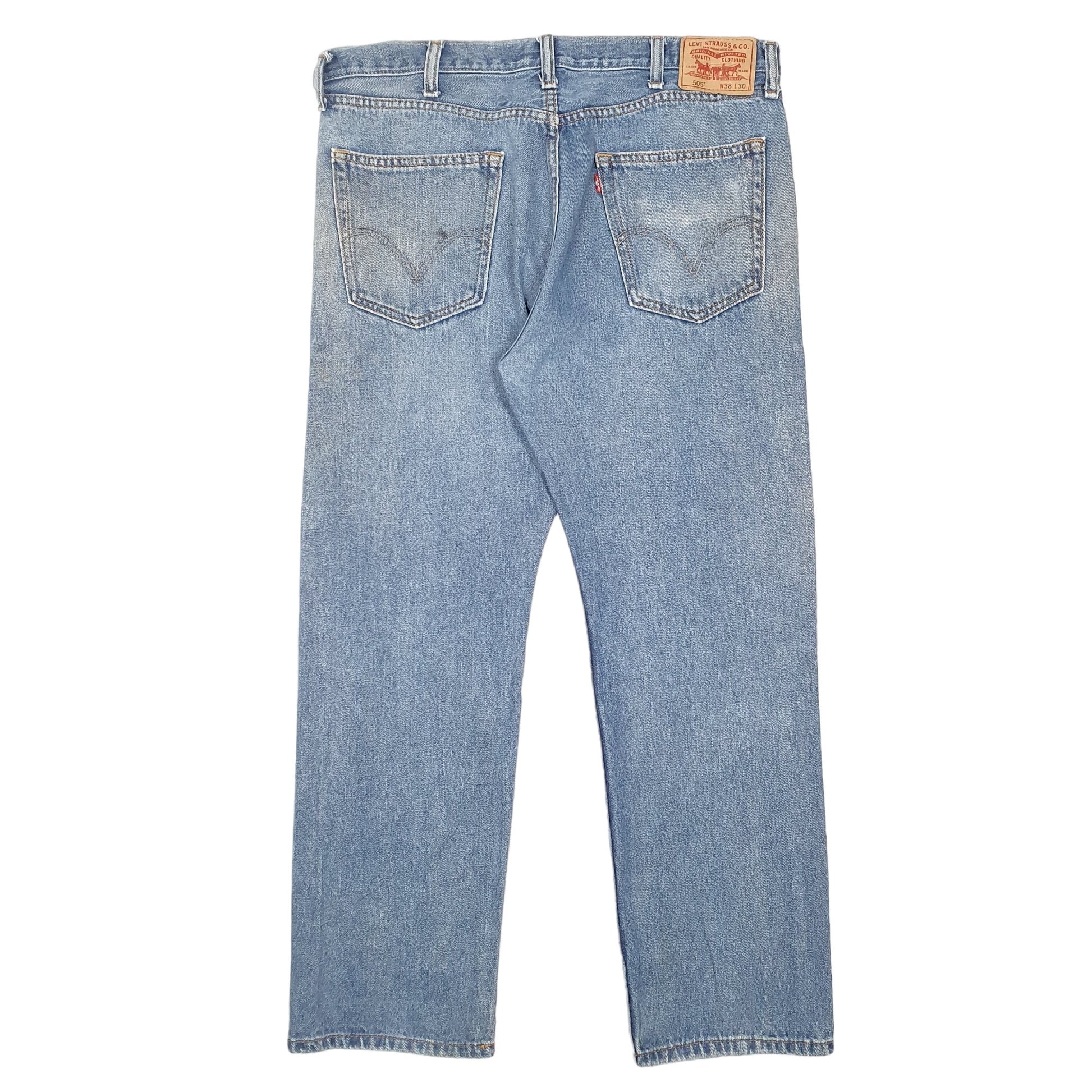 Mens Blue Levis  505 JeansW38 L30