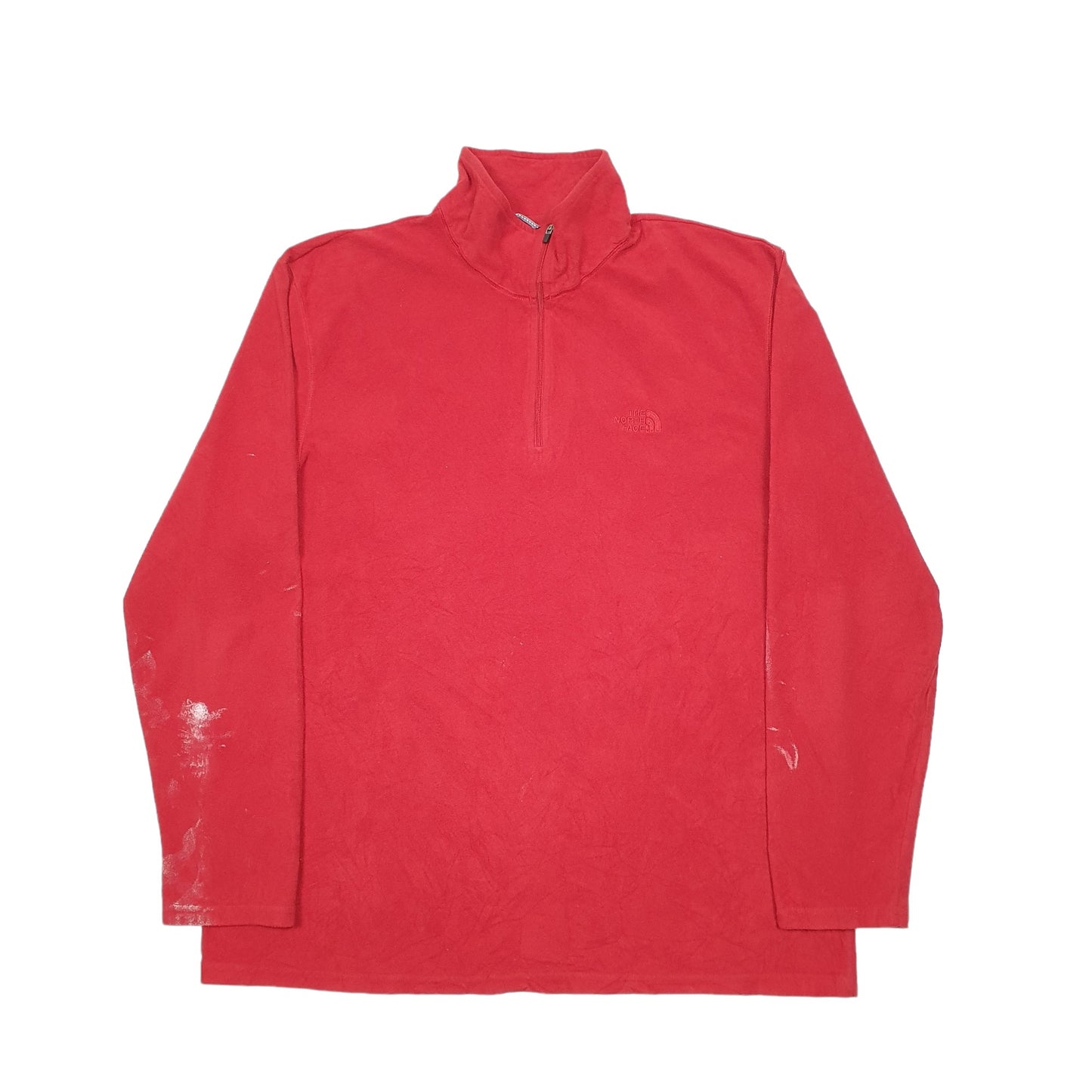 Mens Red The North Face  Quarter Zip Jumper