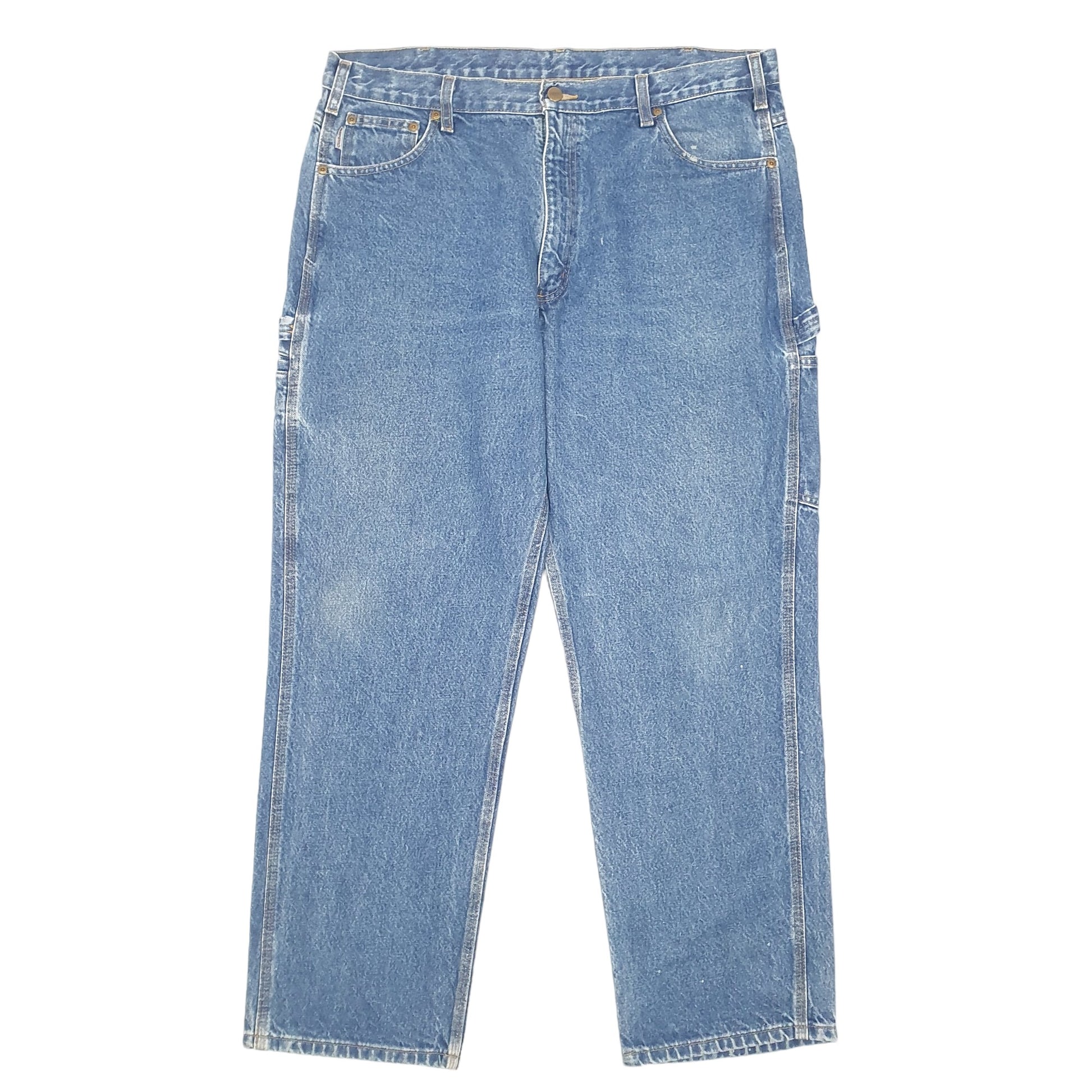 Mens Blue Carhartt Carpenter B171 JeansW40 L30
