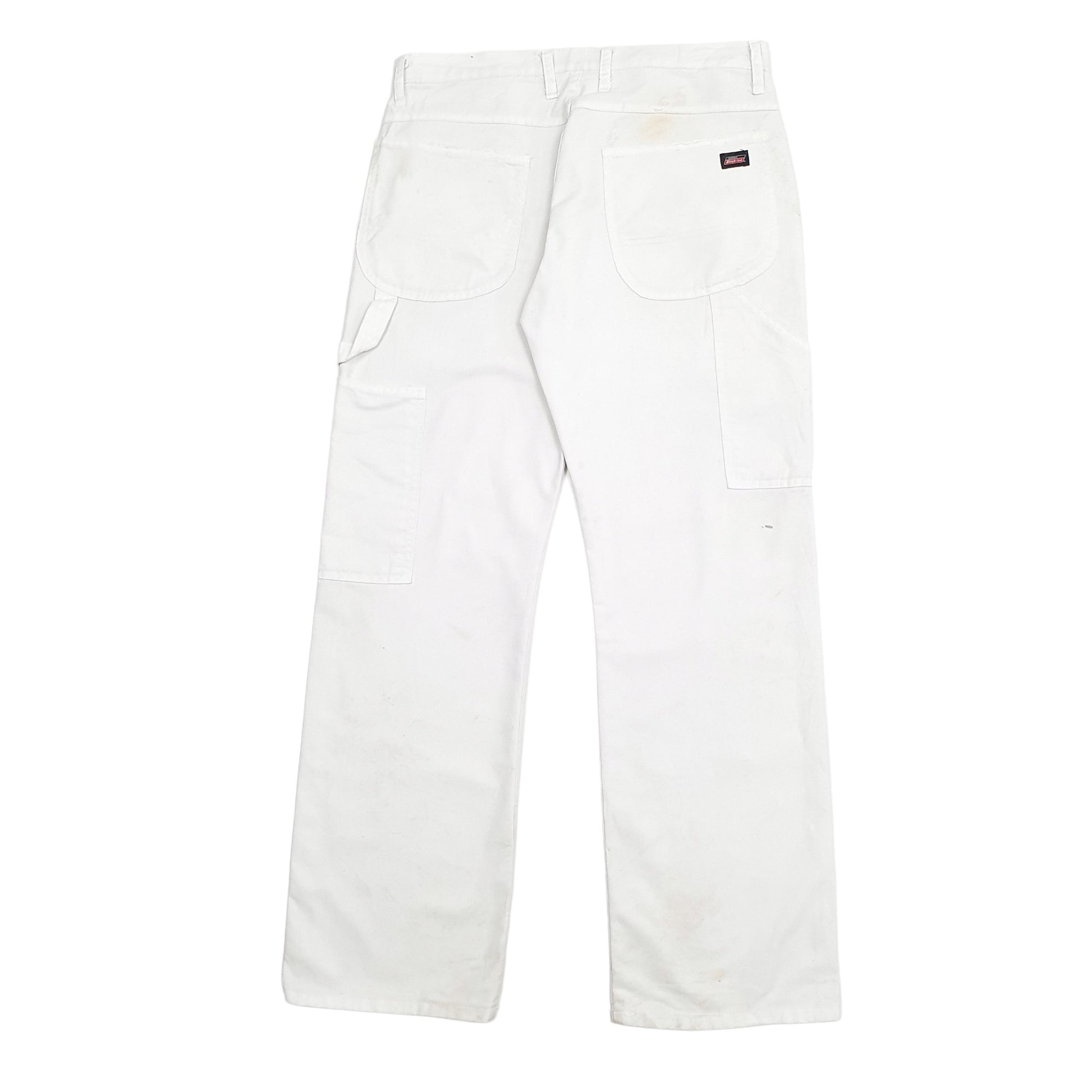 Mens White Dickies  Carpenter Trousers
