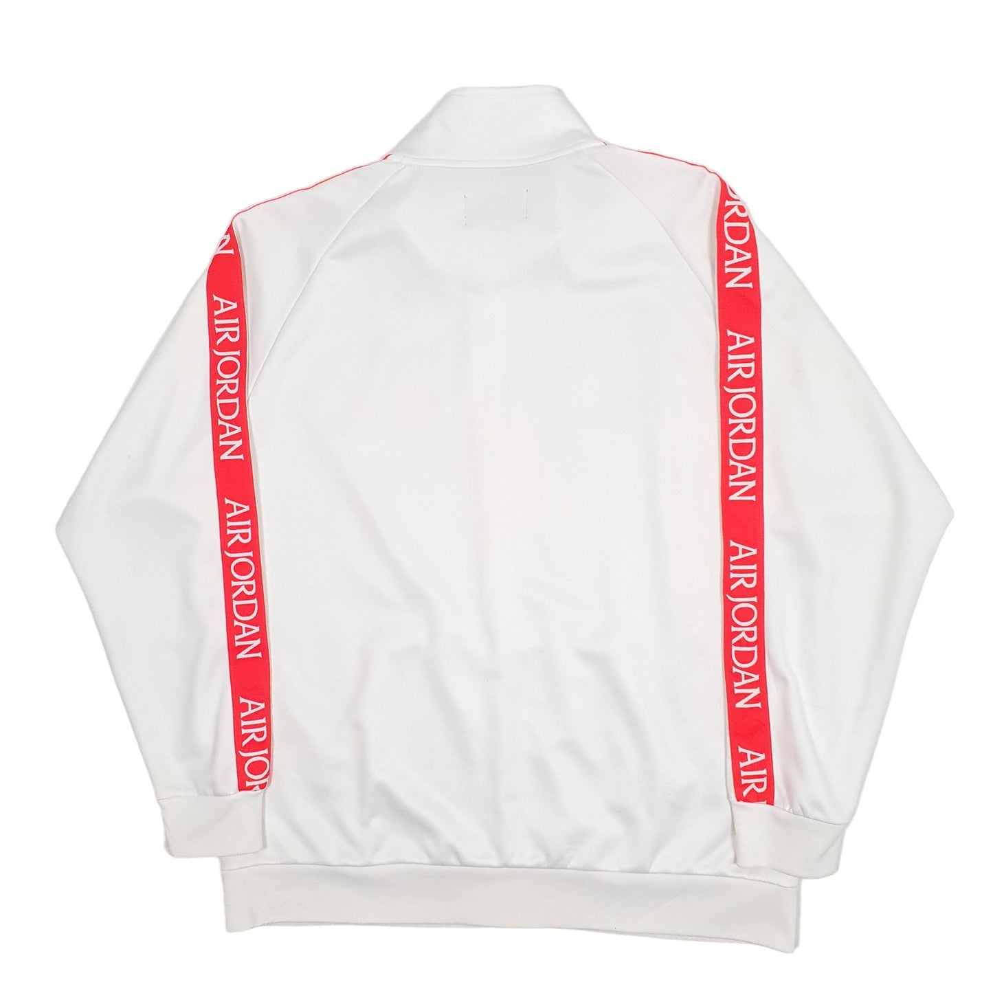 Mens White Nike Jordan Basketball Air Full Zip Jumper