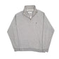 Mens Grey Farah  Quarter Zip Jumper