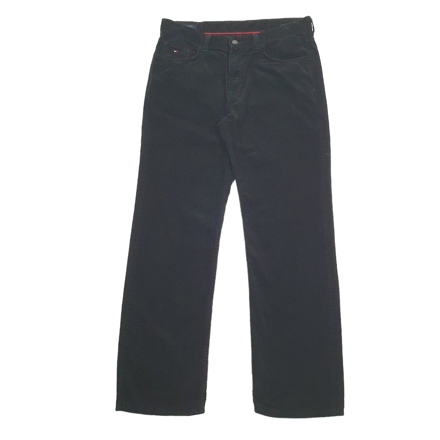 Mens Black Tommy Hilfiger  Corduroy Trousers