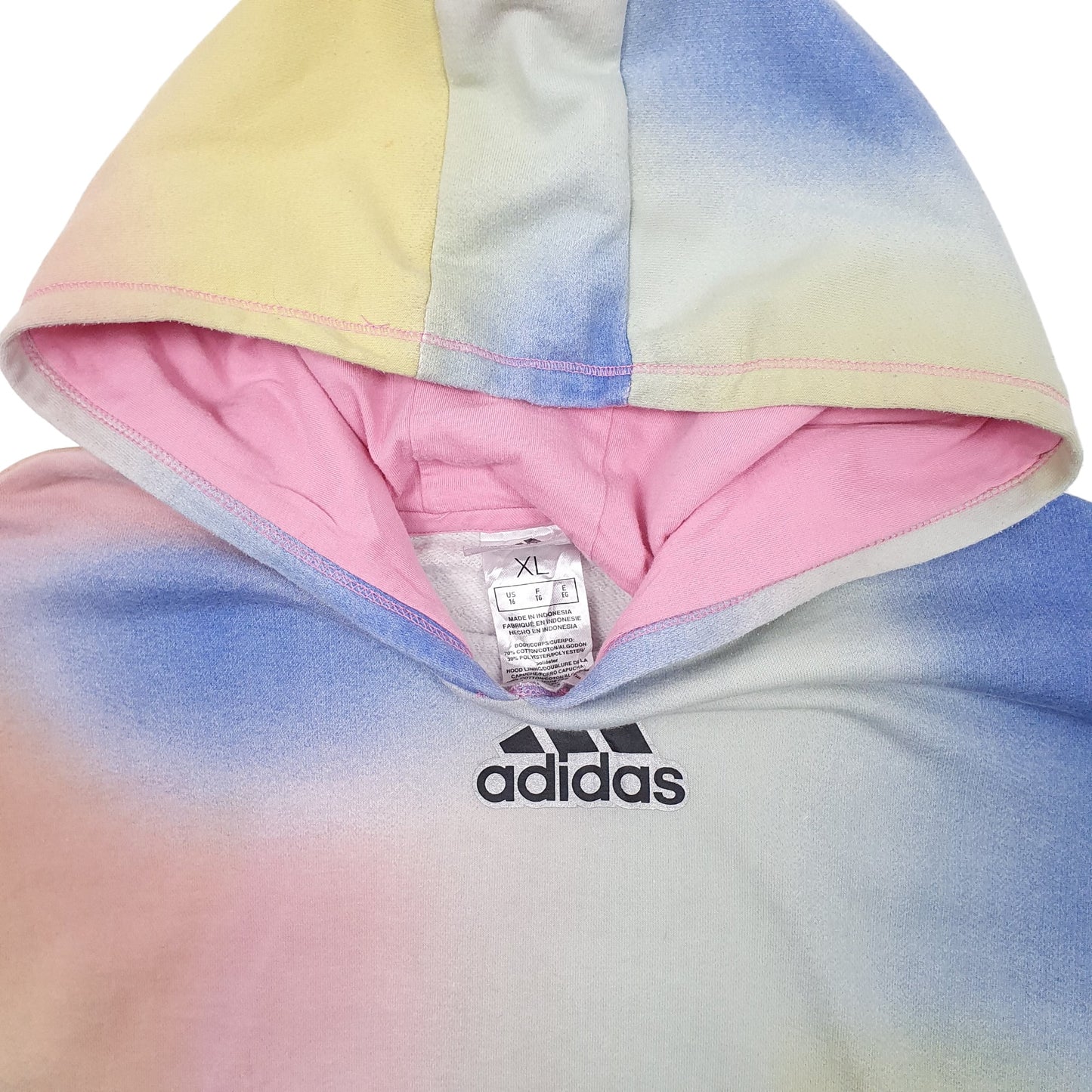 Womens Blue Adidas  Hoodie Jumper