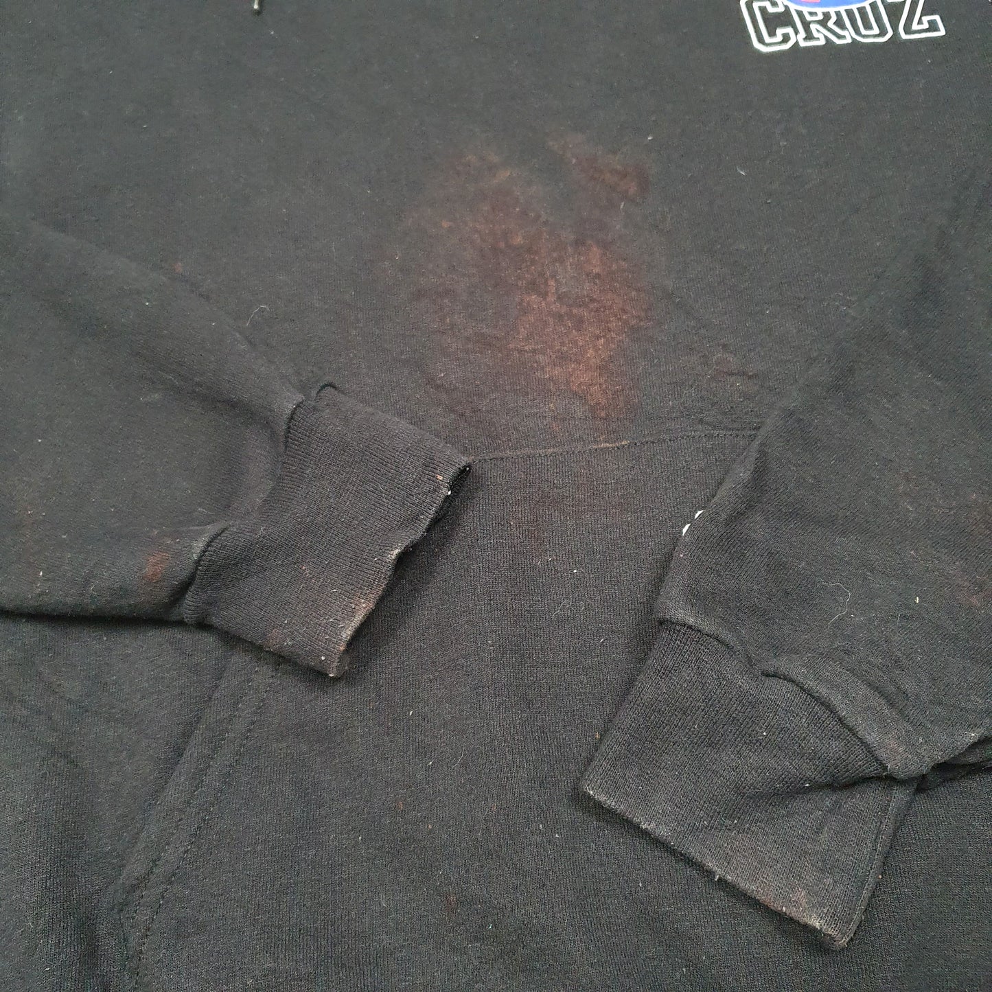 Mens Black Champion Santa Cruz Hoodie Jumper