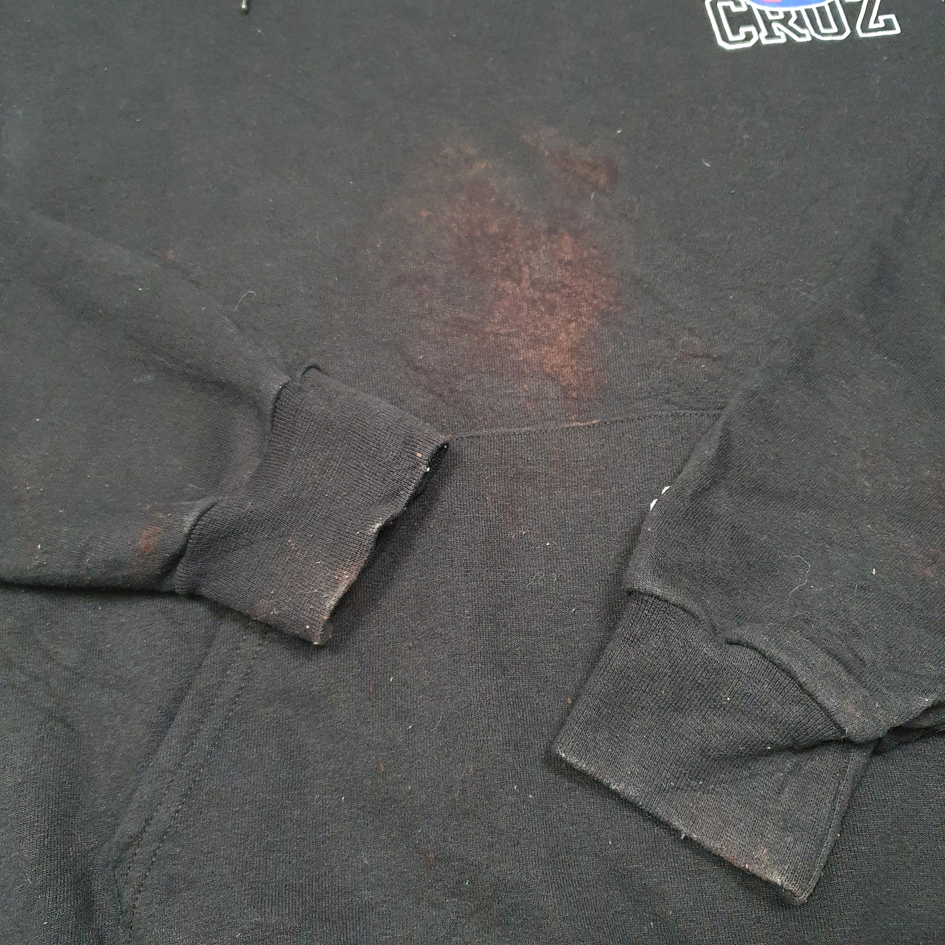 Mens Black Champion Santa Cruz Hoodie Jumper