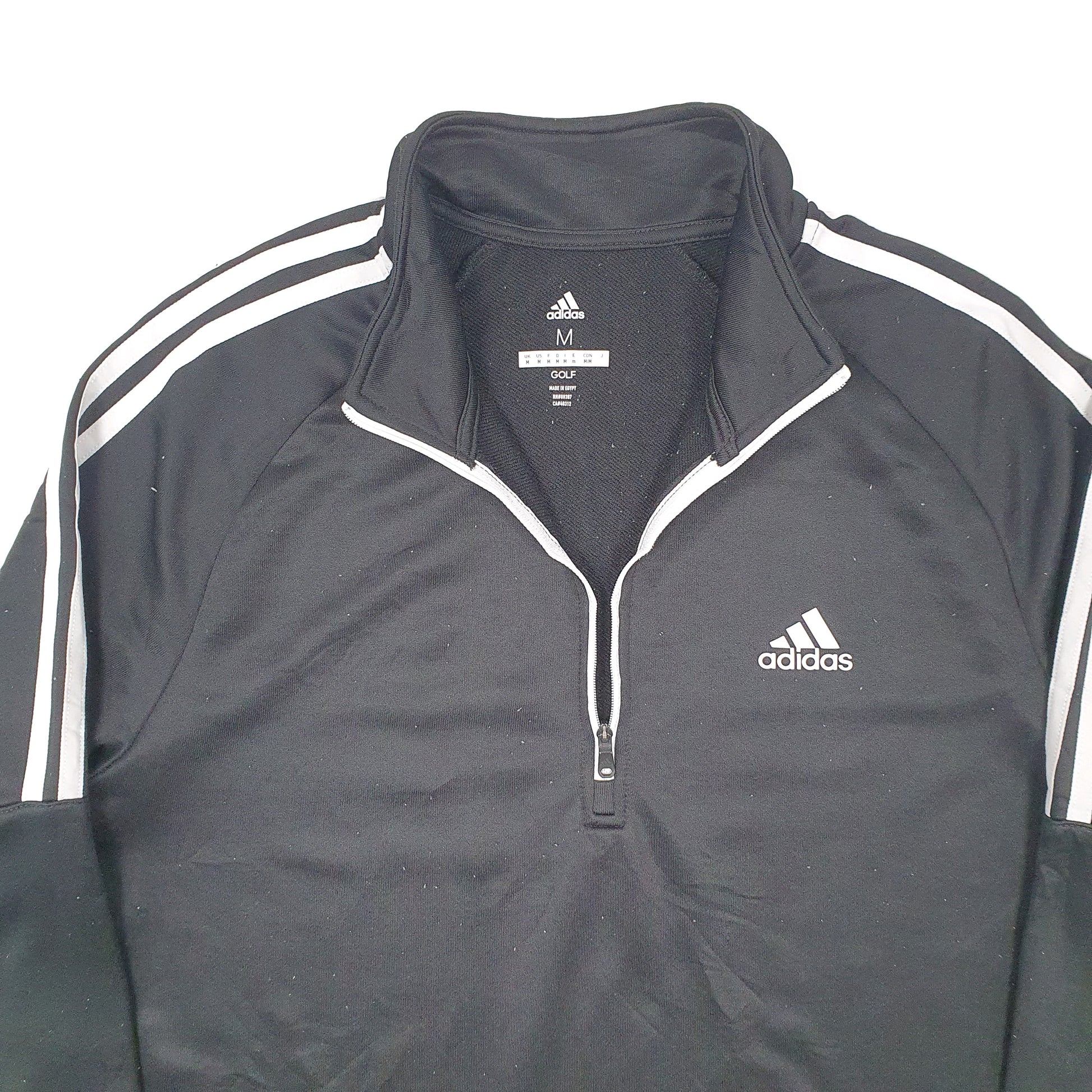 Mens Black Adidas Golf Active Quarter Zip Jumper