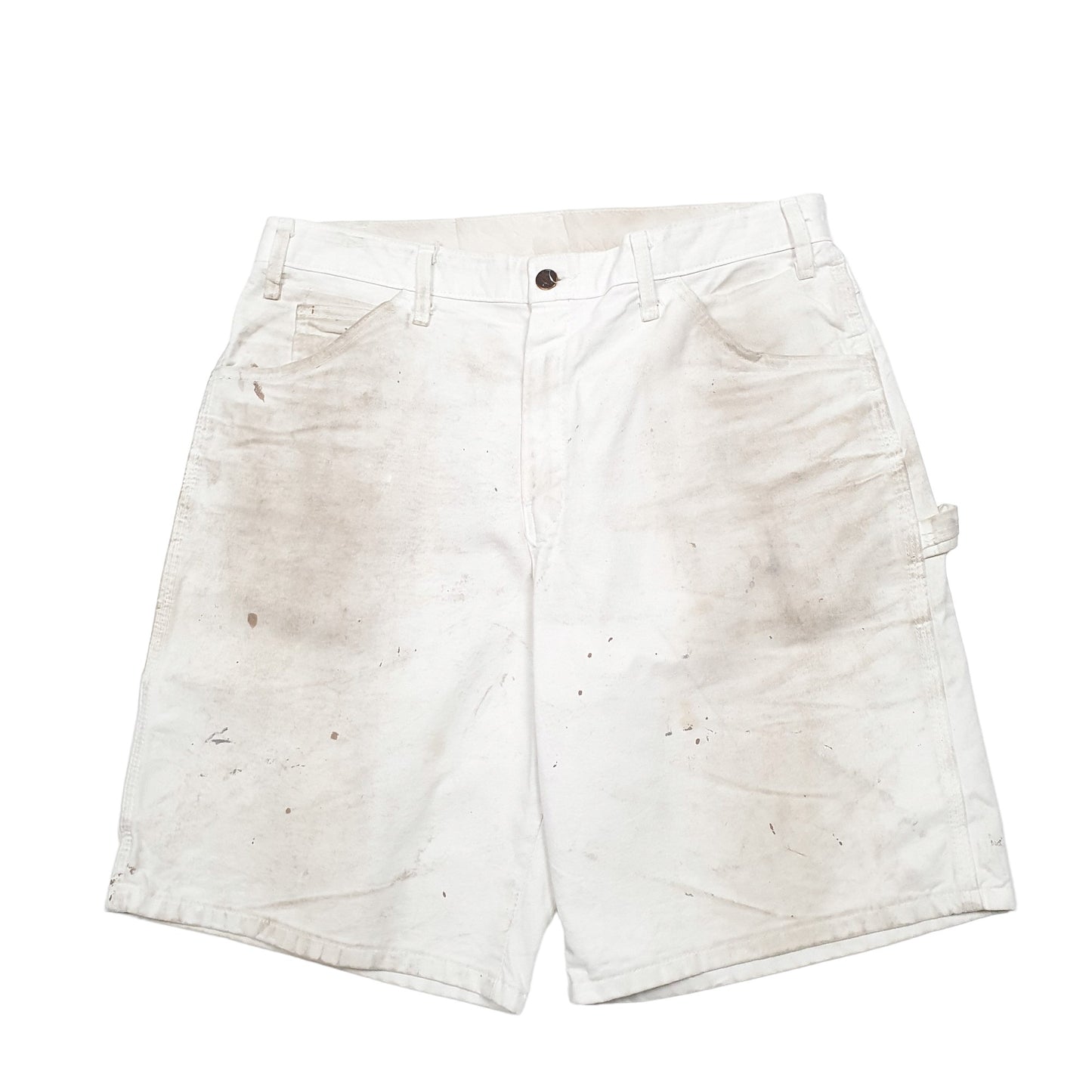 Mens White Dickies  Carpenter Shorts