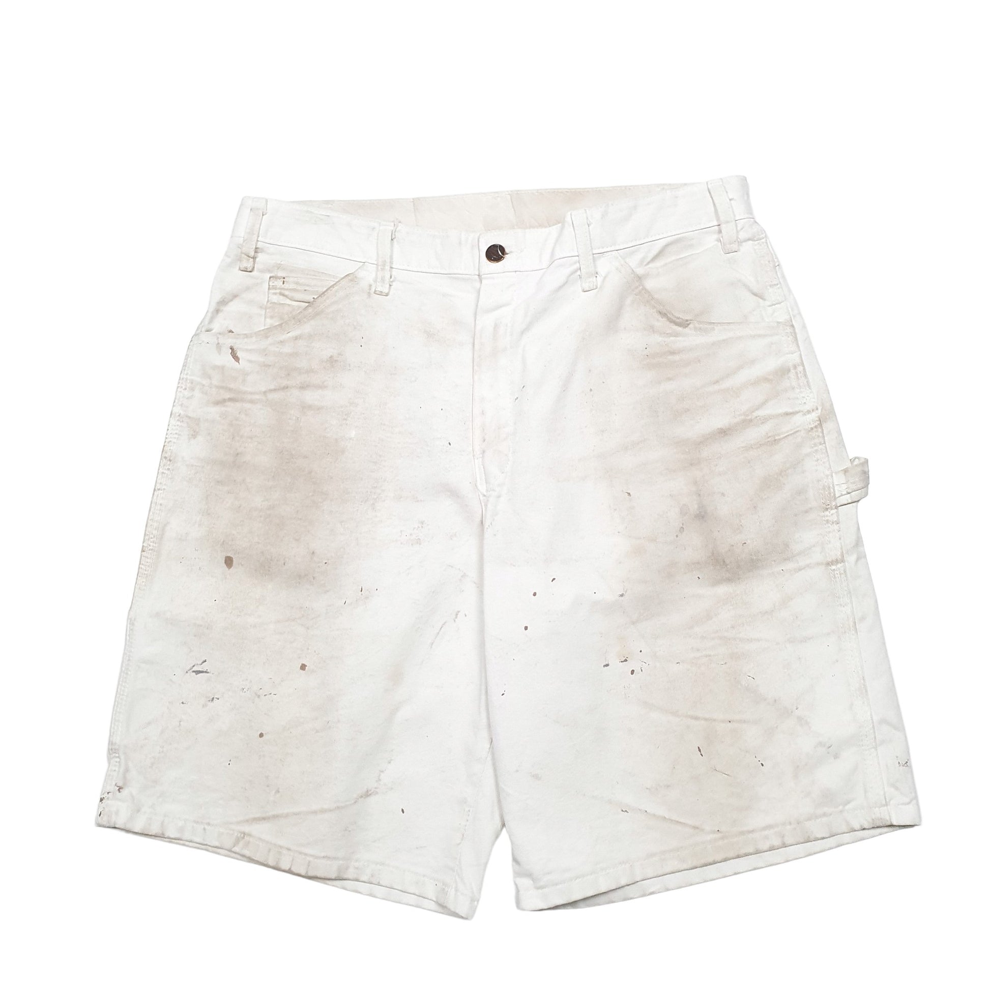 Mens White Dickies  Carpenter Shorts