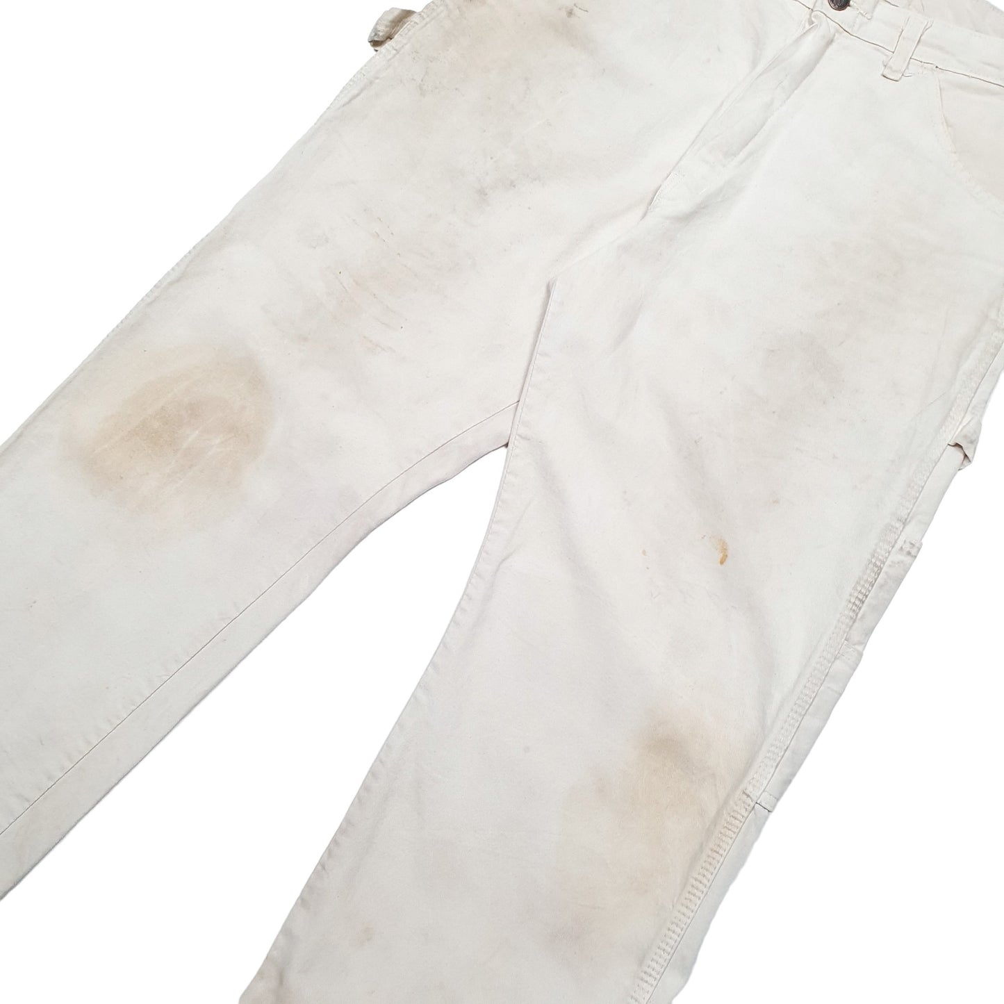 Mens White Dickies Carpenter Carpenter Trousers
