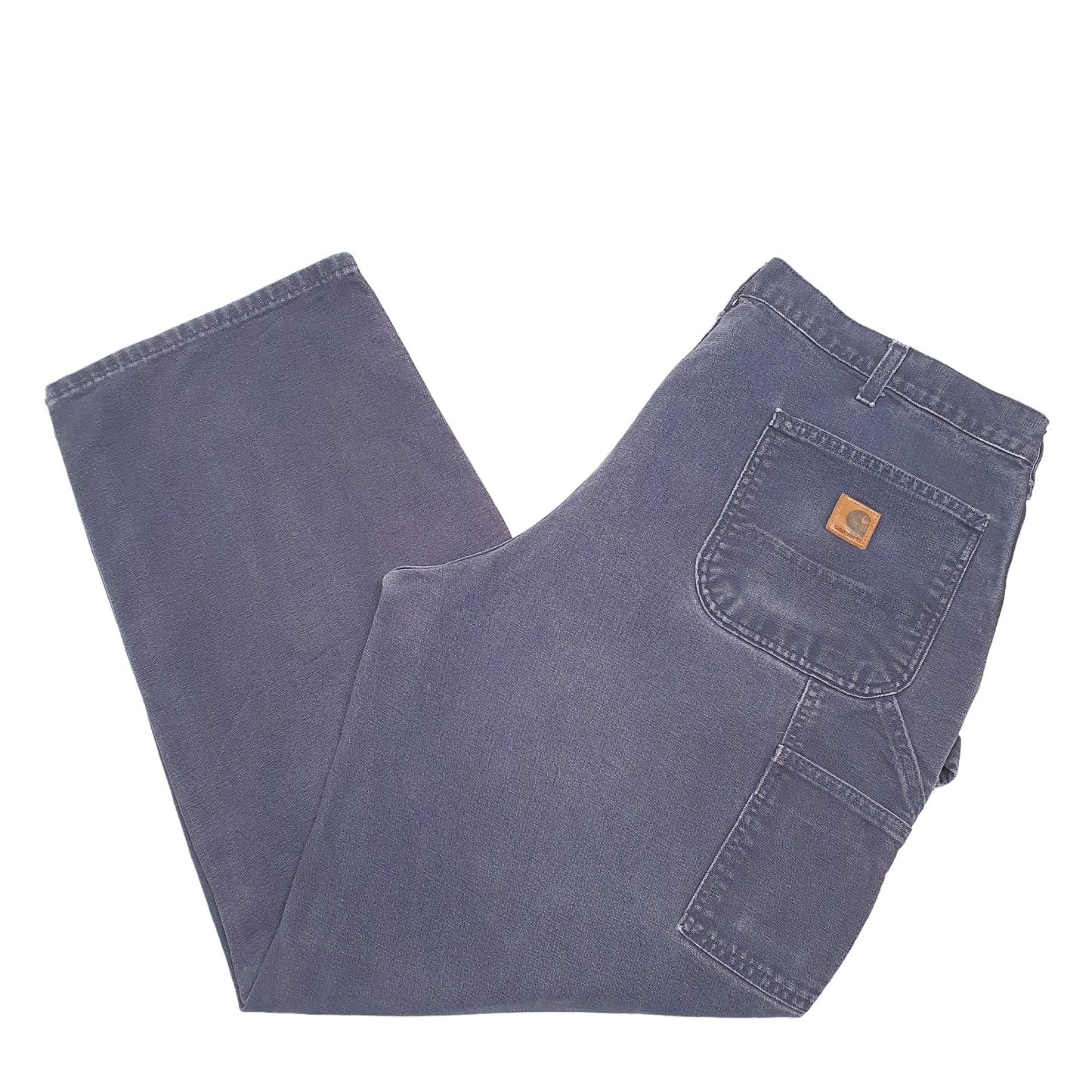 Mens Navy Carhartt B11 Dungaree Fit Carpenter Trousers