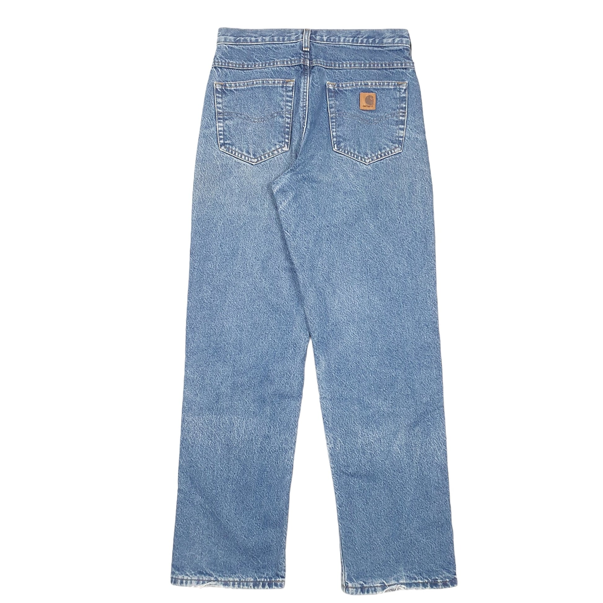 Mens Blue Carhartt Cotton Lined B172 JeansW29 L32
