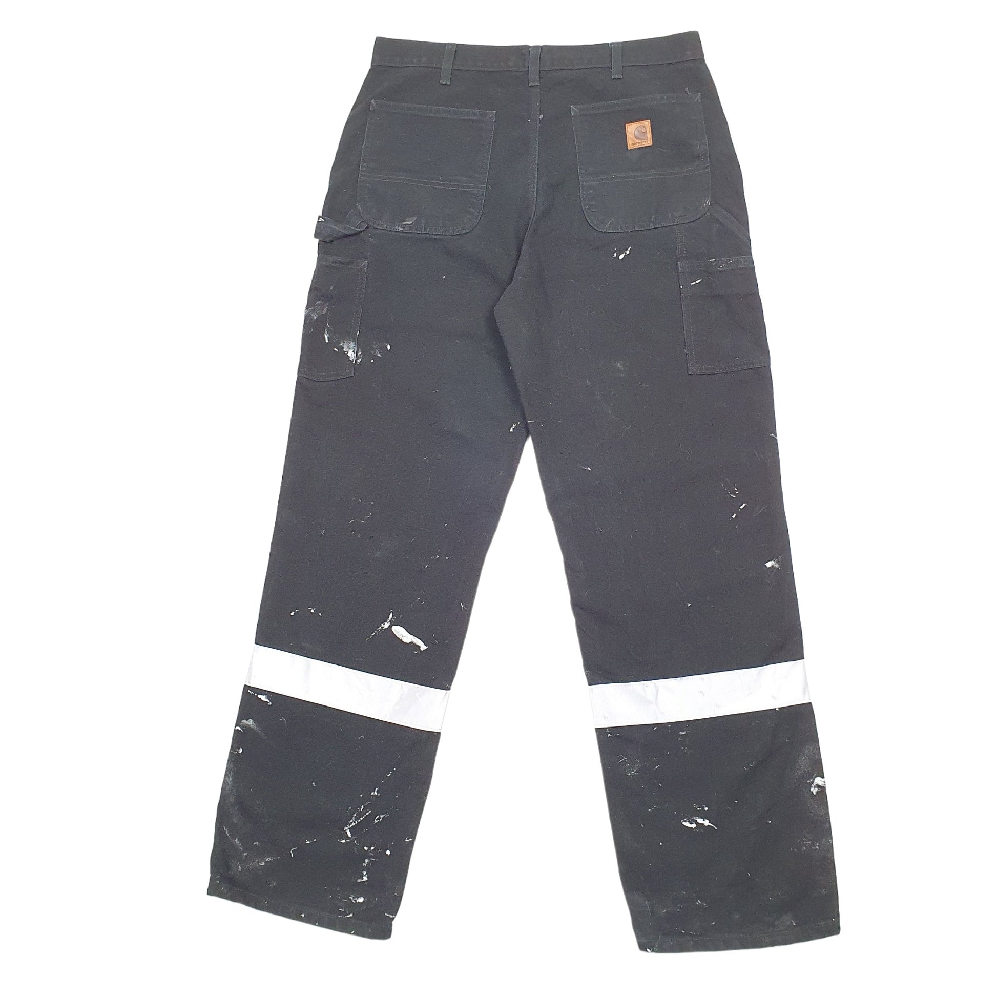 Mens Black Carhartt B11 3M Cargo Trousers