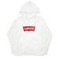 Mens White Levis  Hoodie Jumper