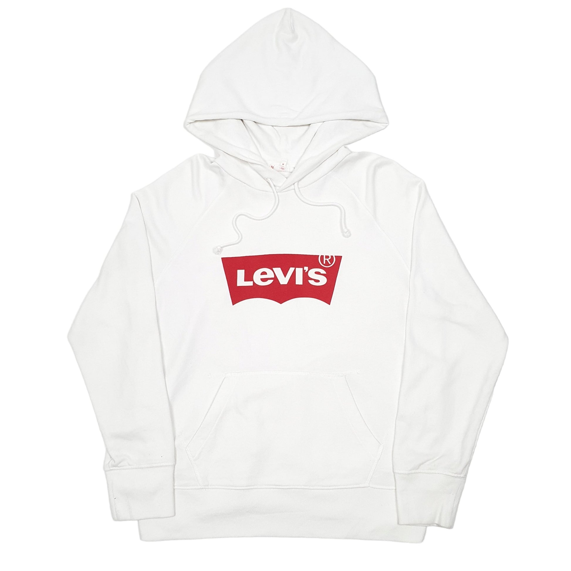 Mens White Levis  Hoodie Jumper