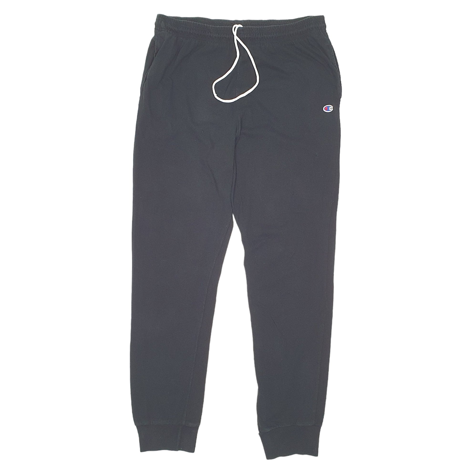 Mens Black Champion  Jogger Trousers