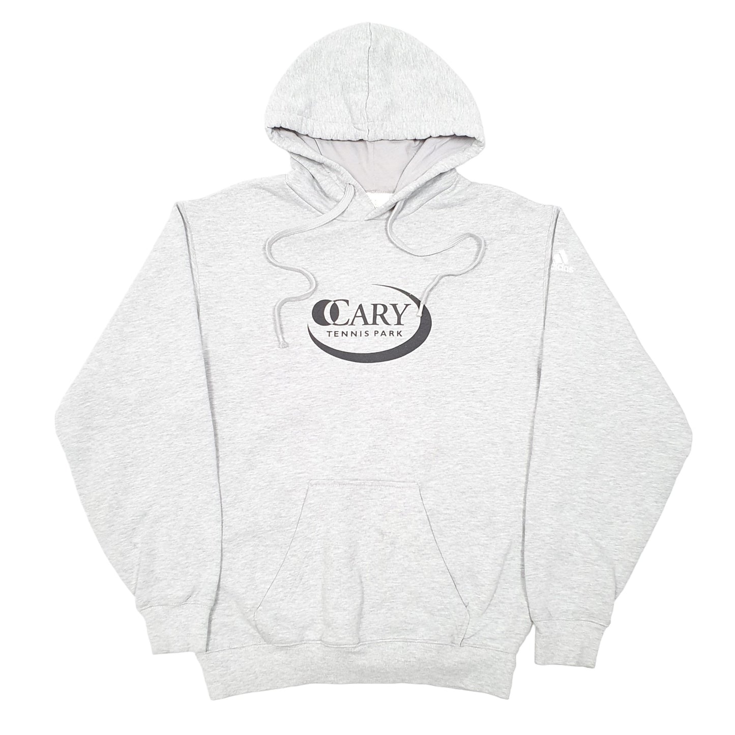 Mens Grey Adidas Cary Tennis Park Hoodie Jumper