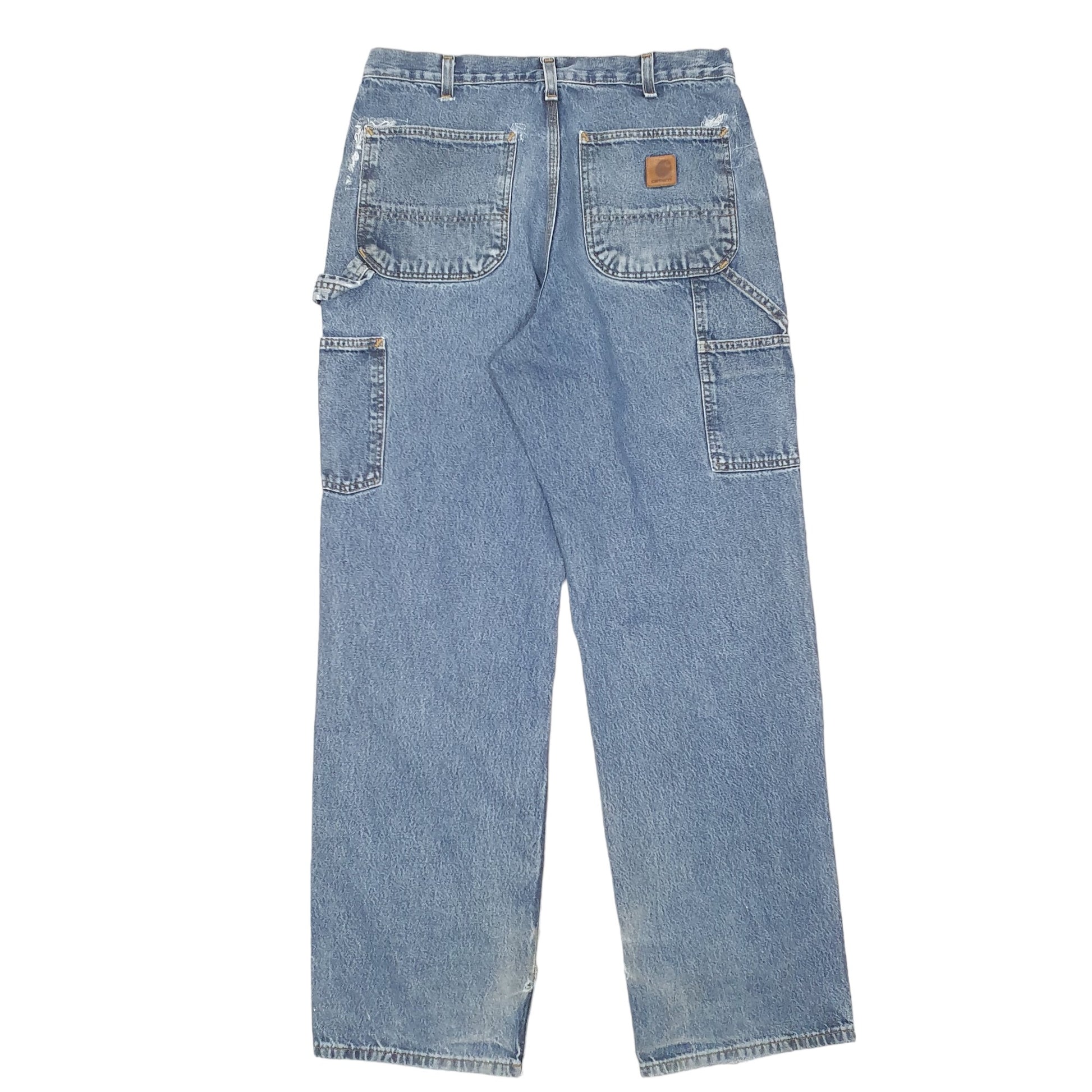 Mens Blue Carhartt Carpenter B13 JeansW32 L32