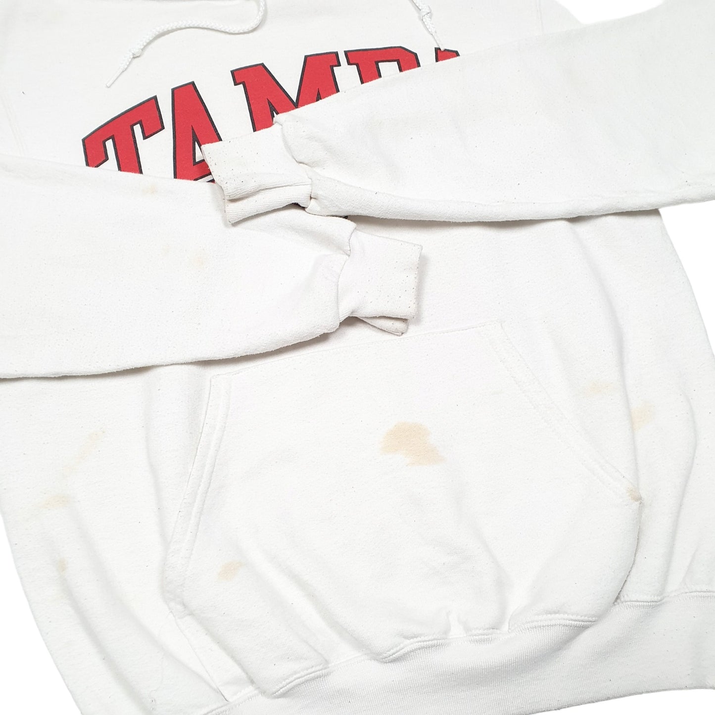 Mens White Champion Tampa College Football USA Hoodie Jumper