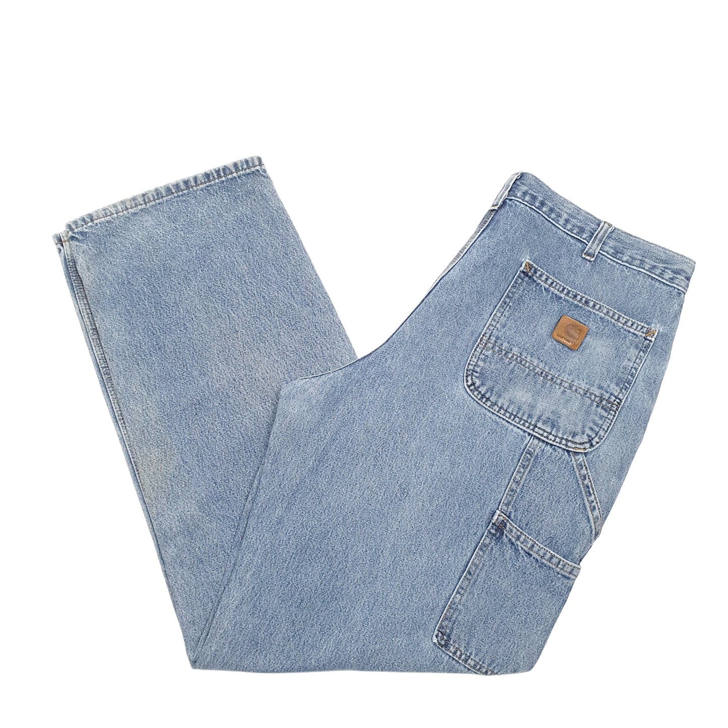 Mens Blue Carhartt Carpenter B13 JeansW36 L32