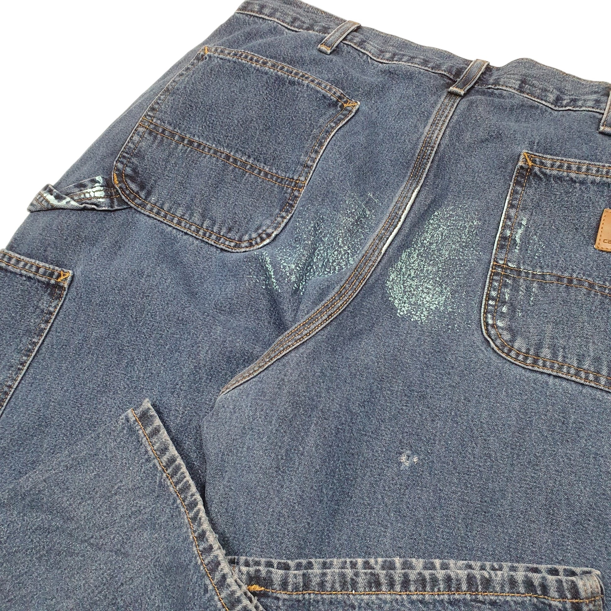 Mens Blue Carhartt Carpenter B13 JeansW38 L30