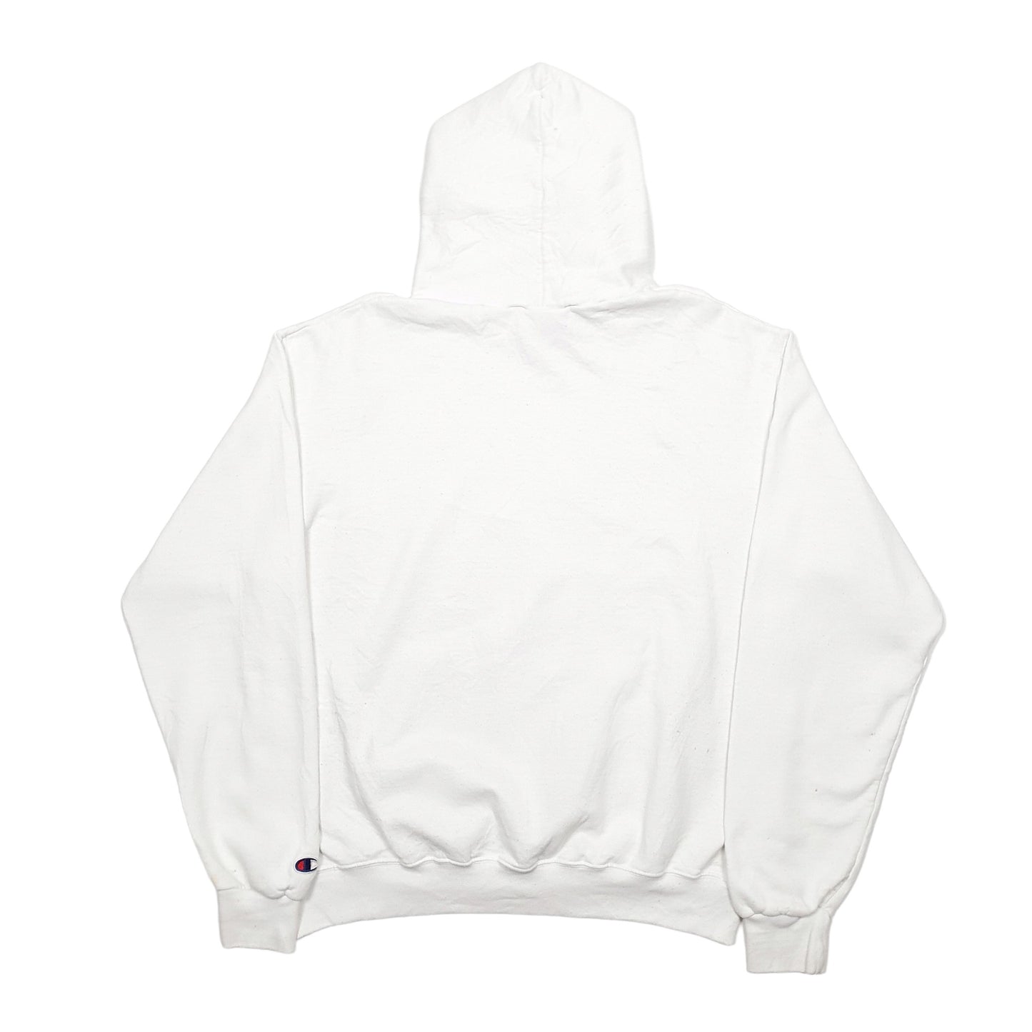 Mens White Champion  Hoodie Jumper