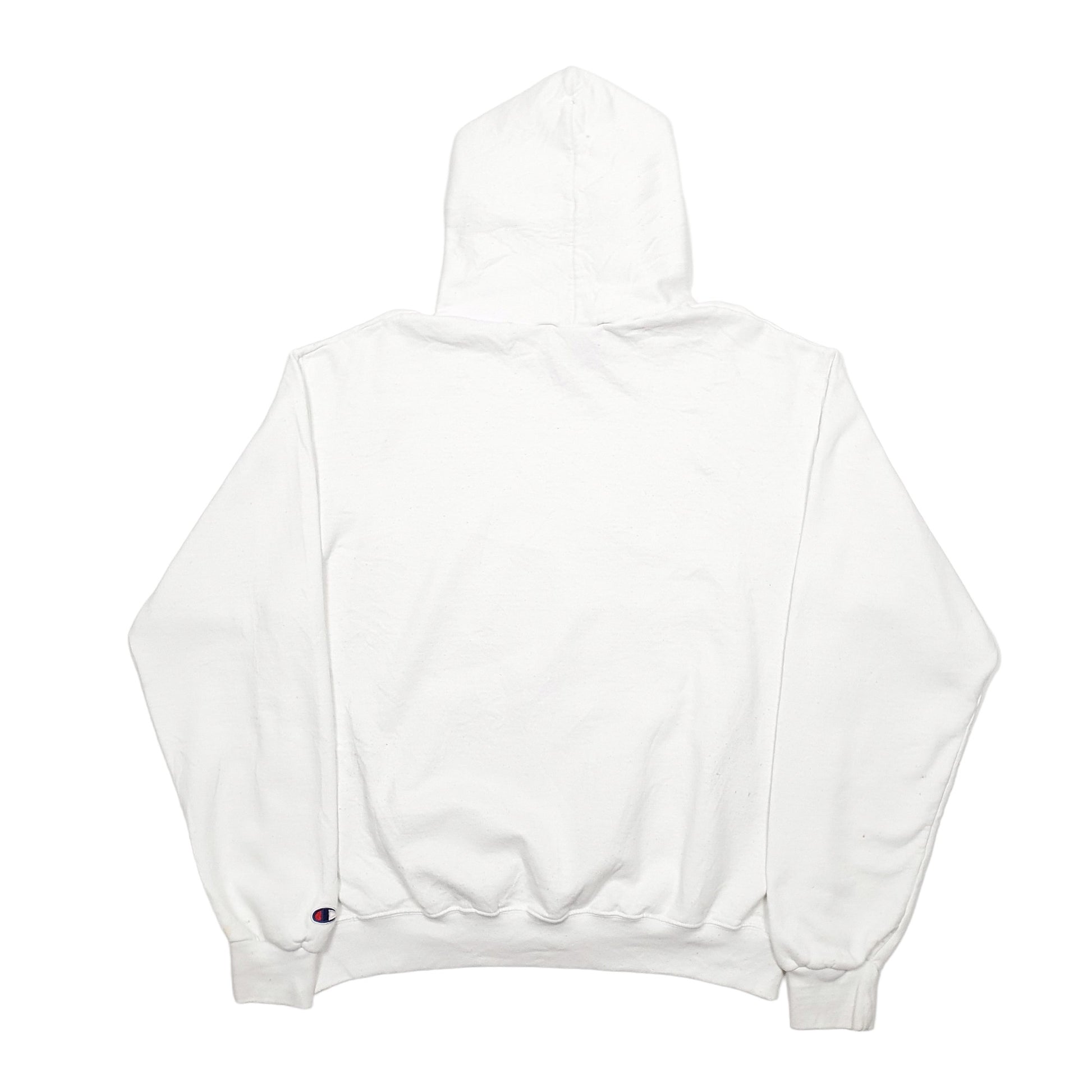 Mens White Champion  Hoodie Jumper
