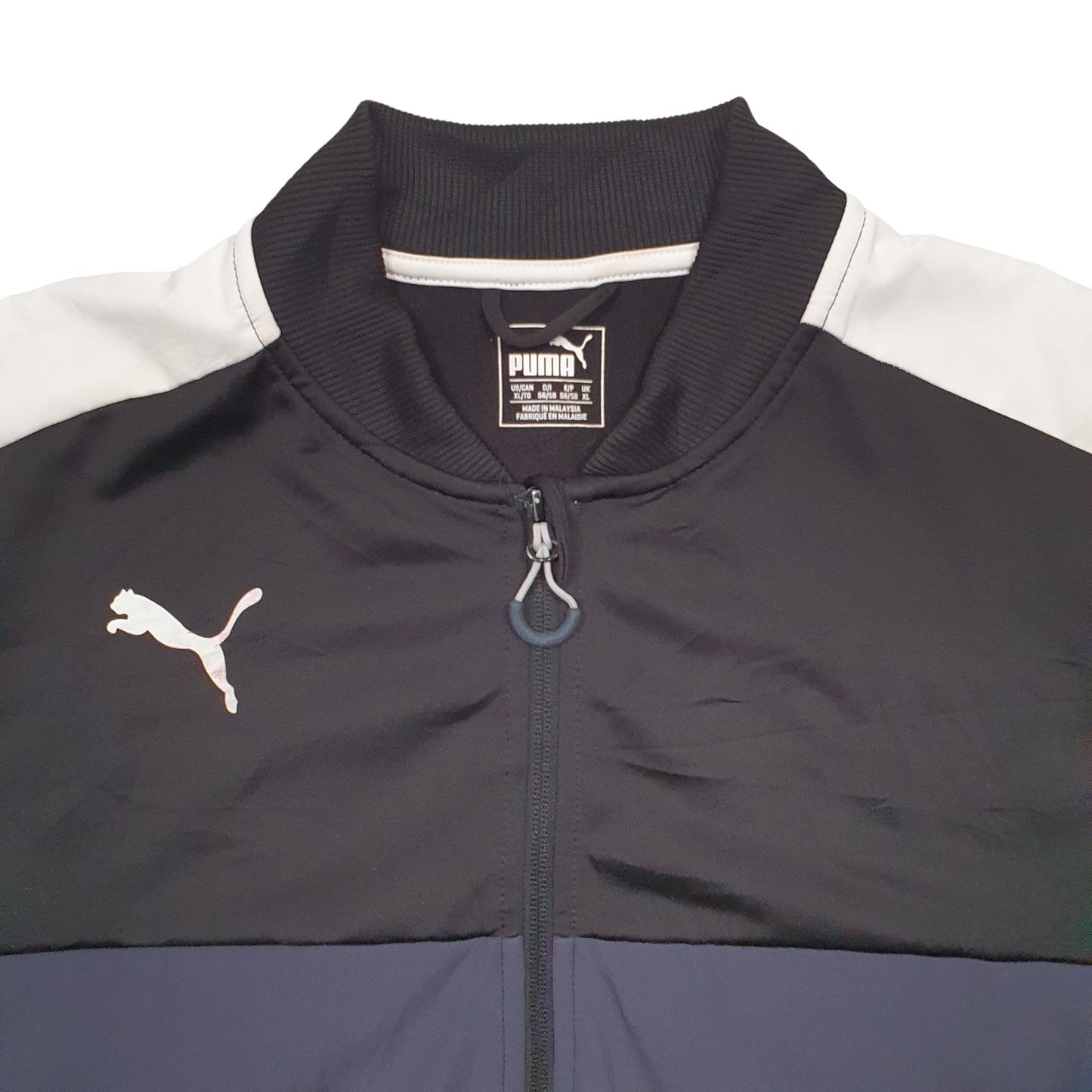 Mens Black Puma  Full Zip Jumper
