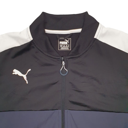 Mens Black Puma  Full Zip Jumper