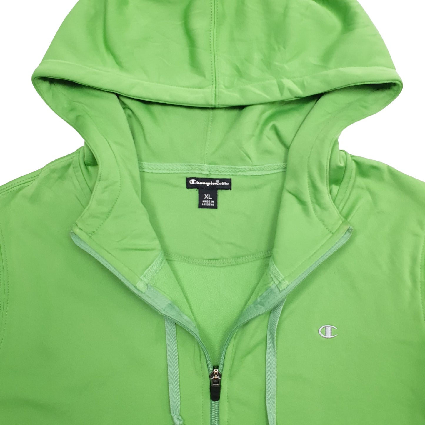 Womens Green Champion Active Sports Hoodie Jumper