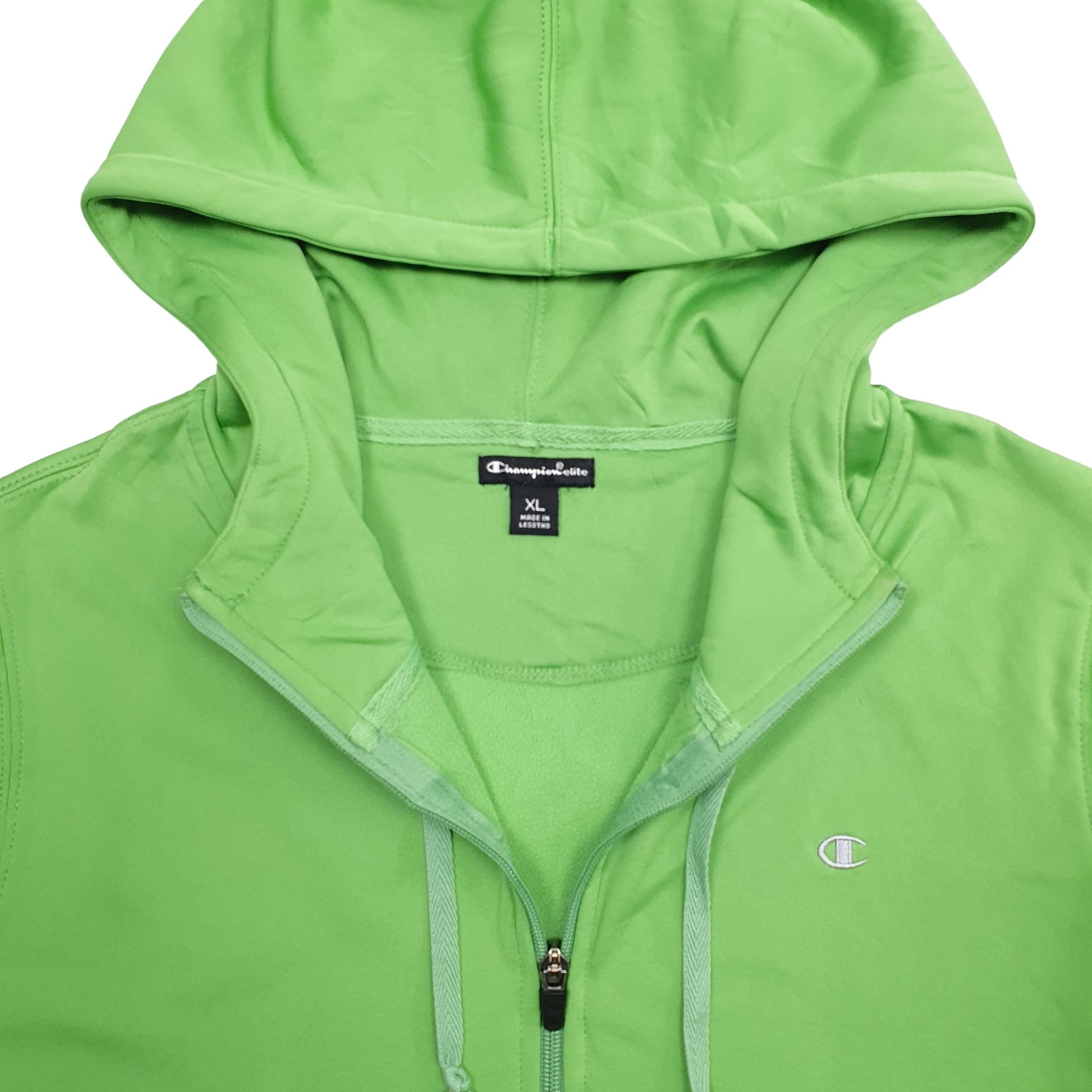Womens Green Champion Active Sports Hoodie Jumper