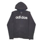 Mens Black Adidas  Full zip Jumper
