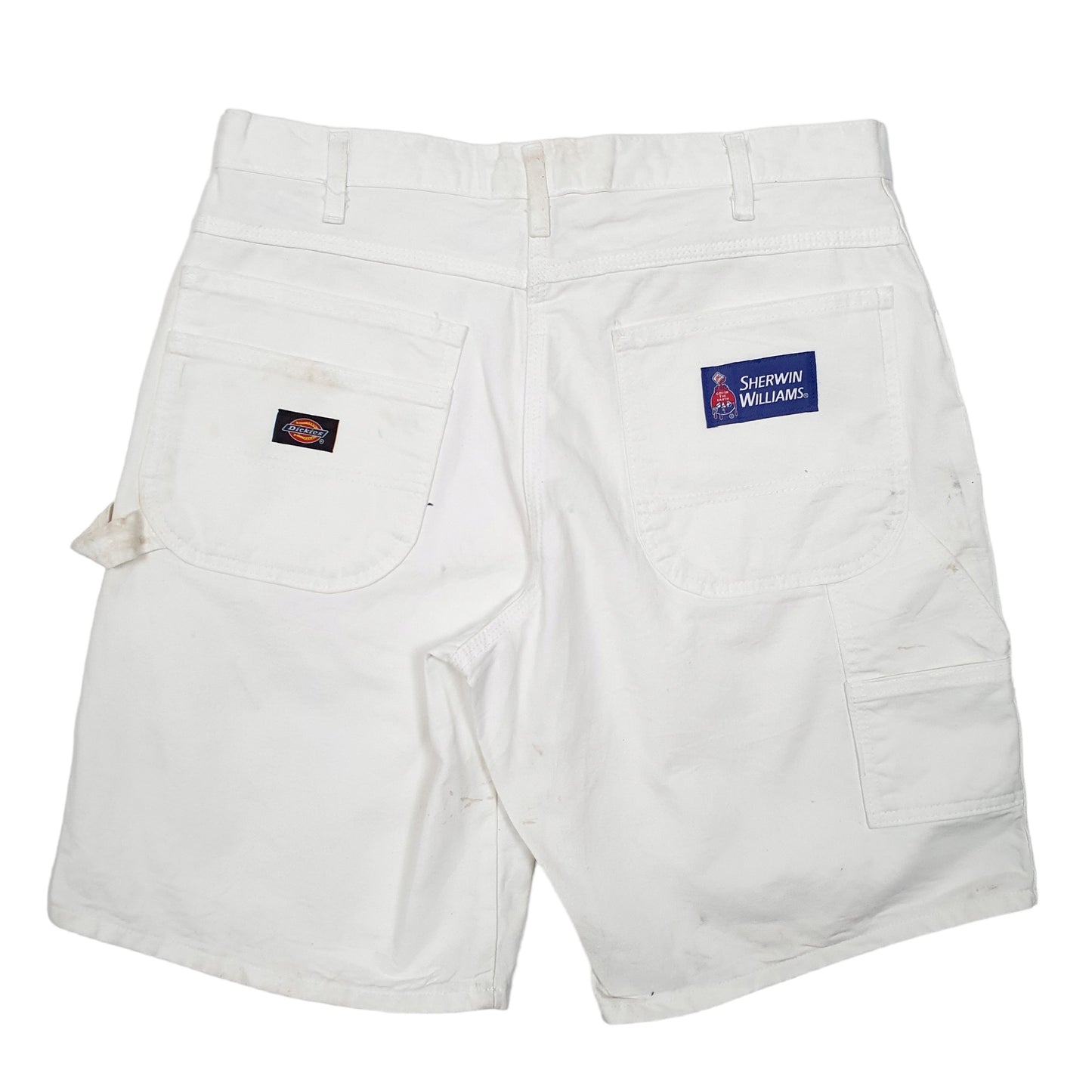 Mens White Dickies Painter Decorator Carpenter Shorts