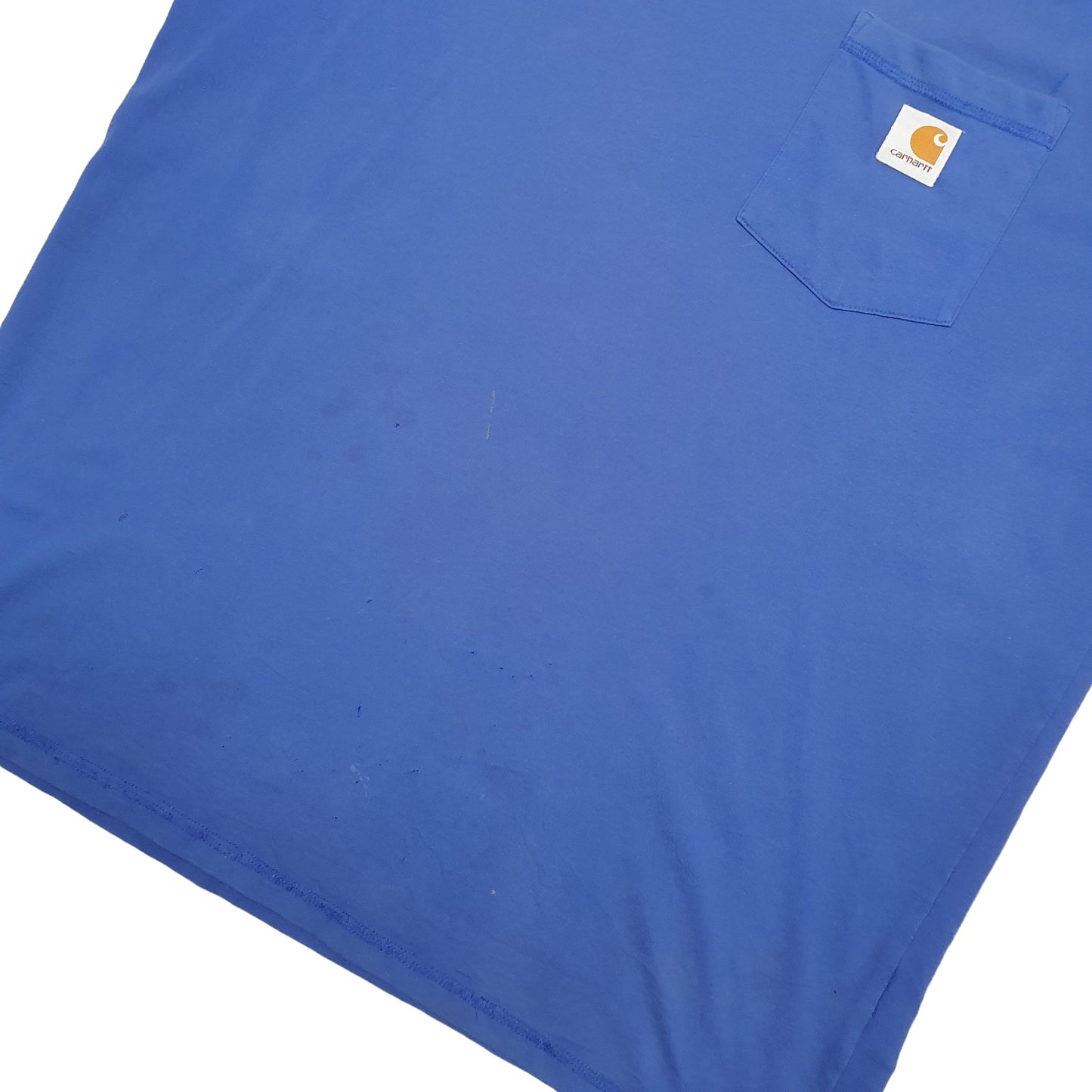 Mens Blue Carhartt  Short Sleeve T Shirt