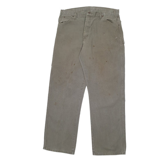 Mens Khaki Dickies  Carpenter Trousers