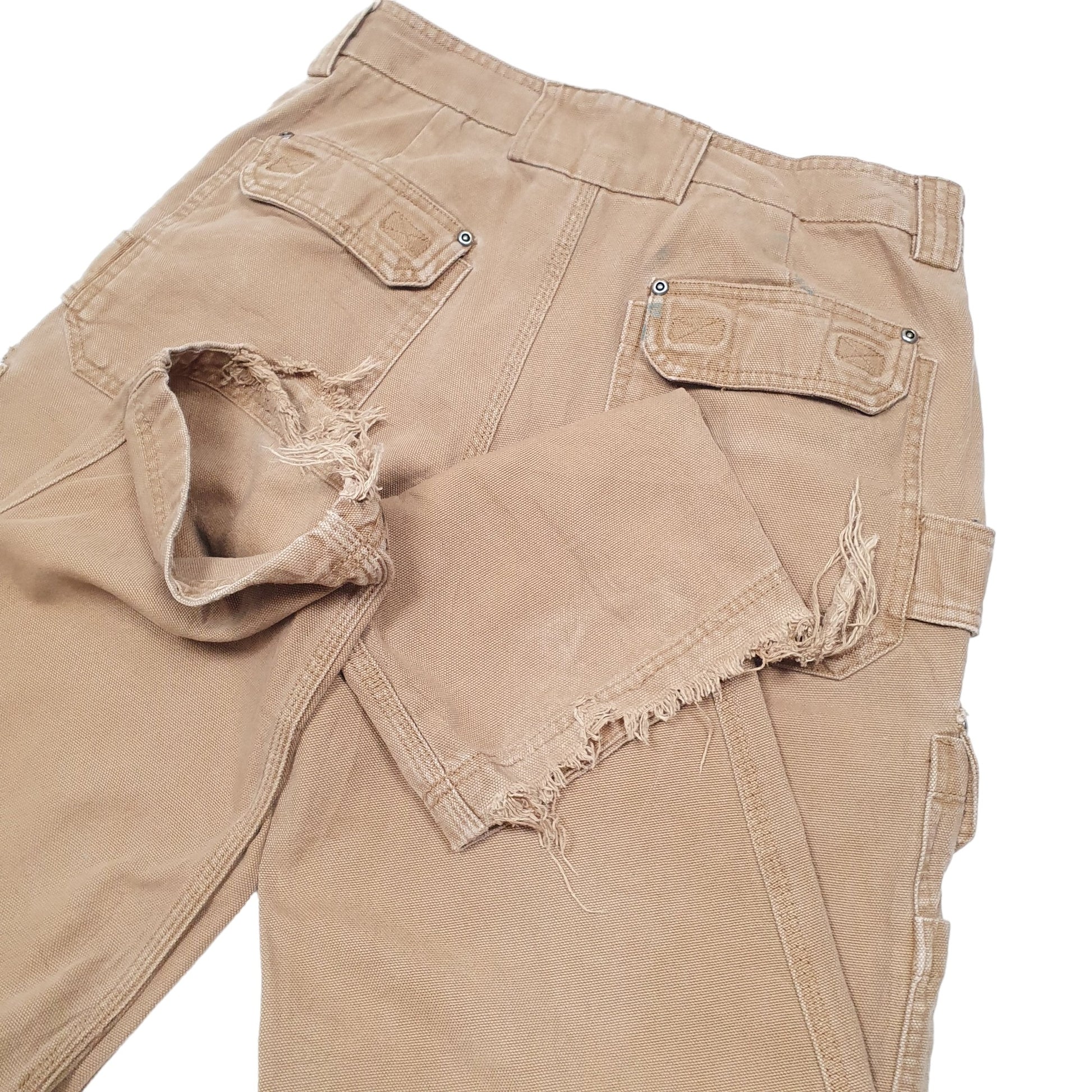 Mens Tan Duluth Carpenter Cargo Trousers