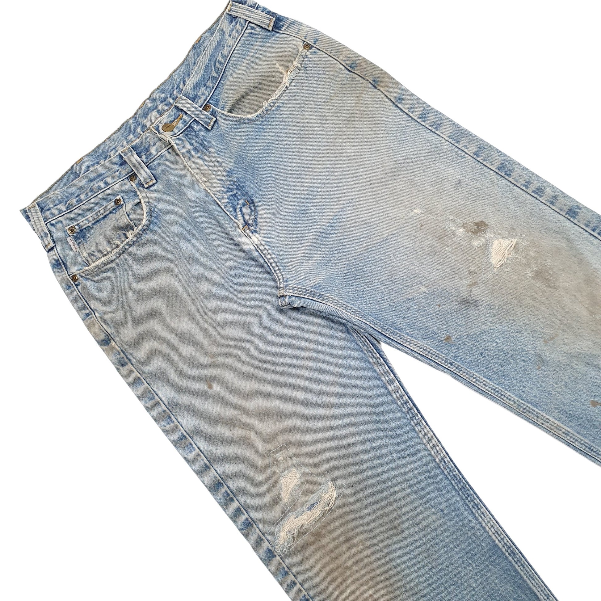 Mens Blue Carhartt  Straight JeansW34 L32