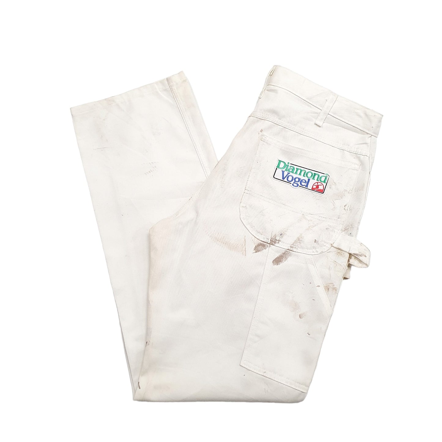 Mens White Dickies  Carpenter Trousers