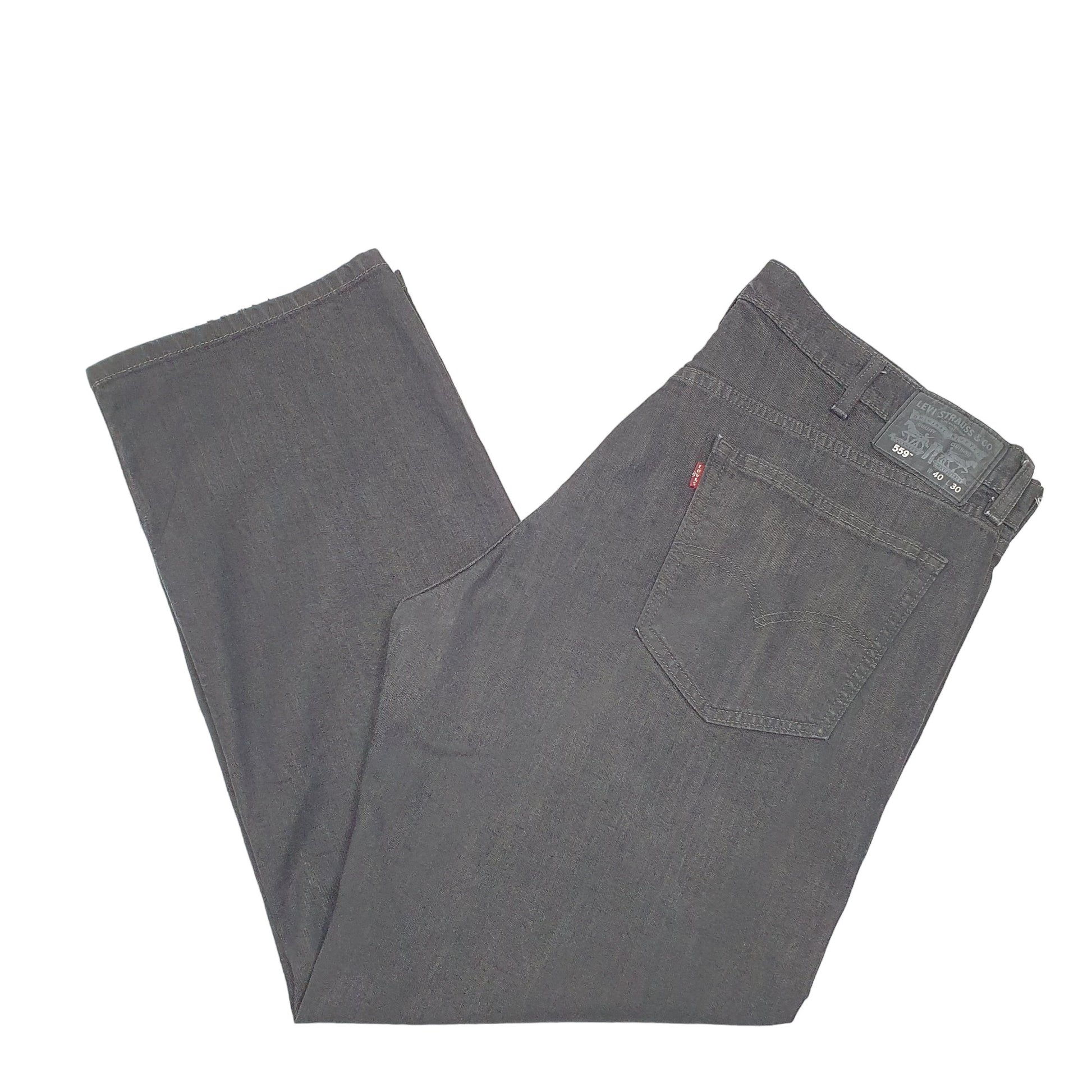 Mens Black Levis Stretch 559 JeansW42 L30