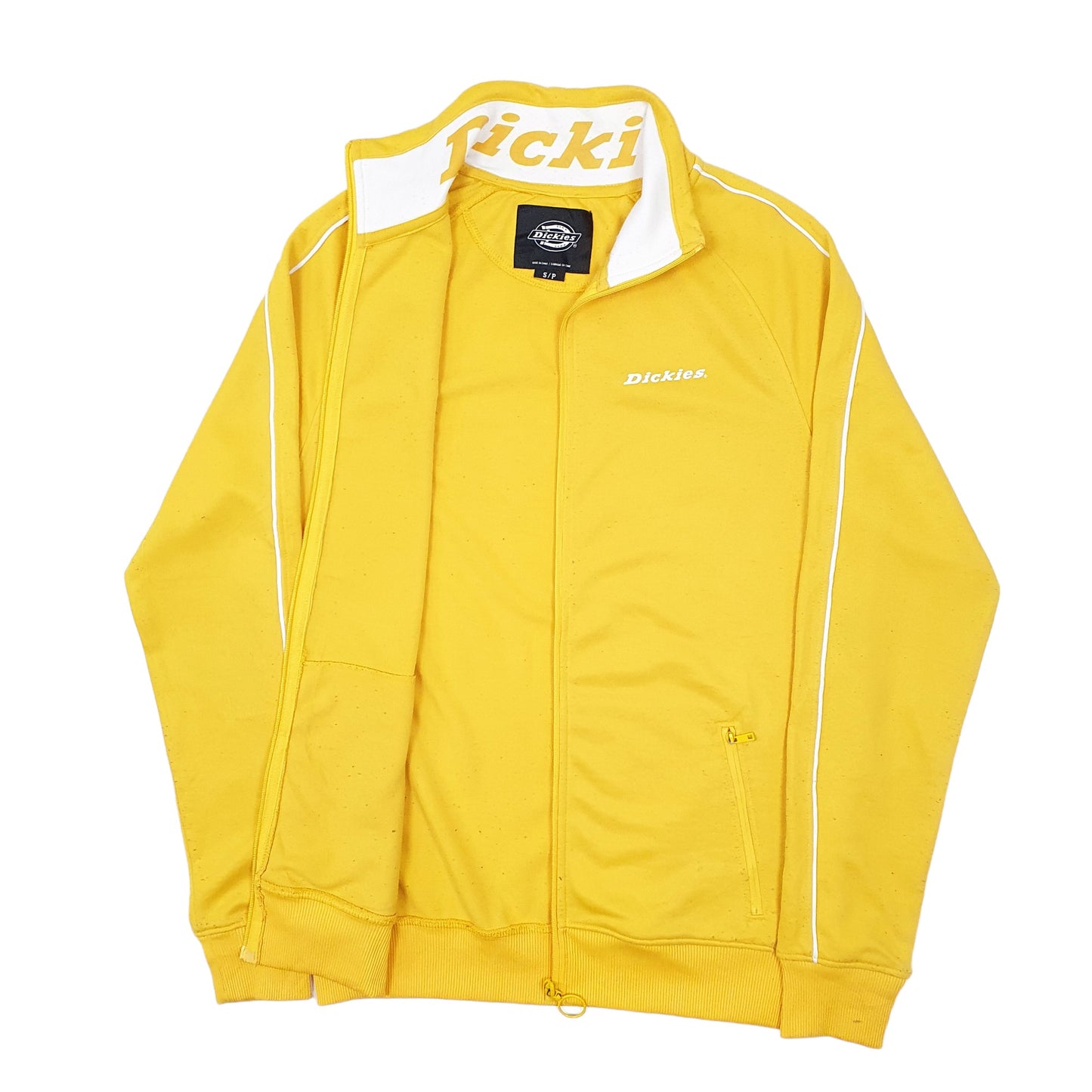 Mens Yellow Dickies  Full Zip Jumper