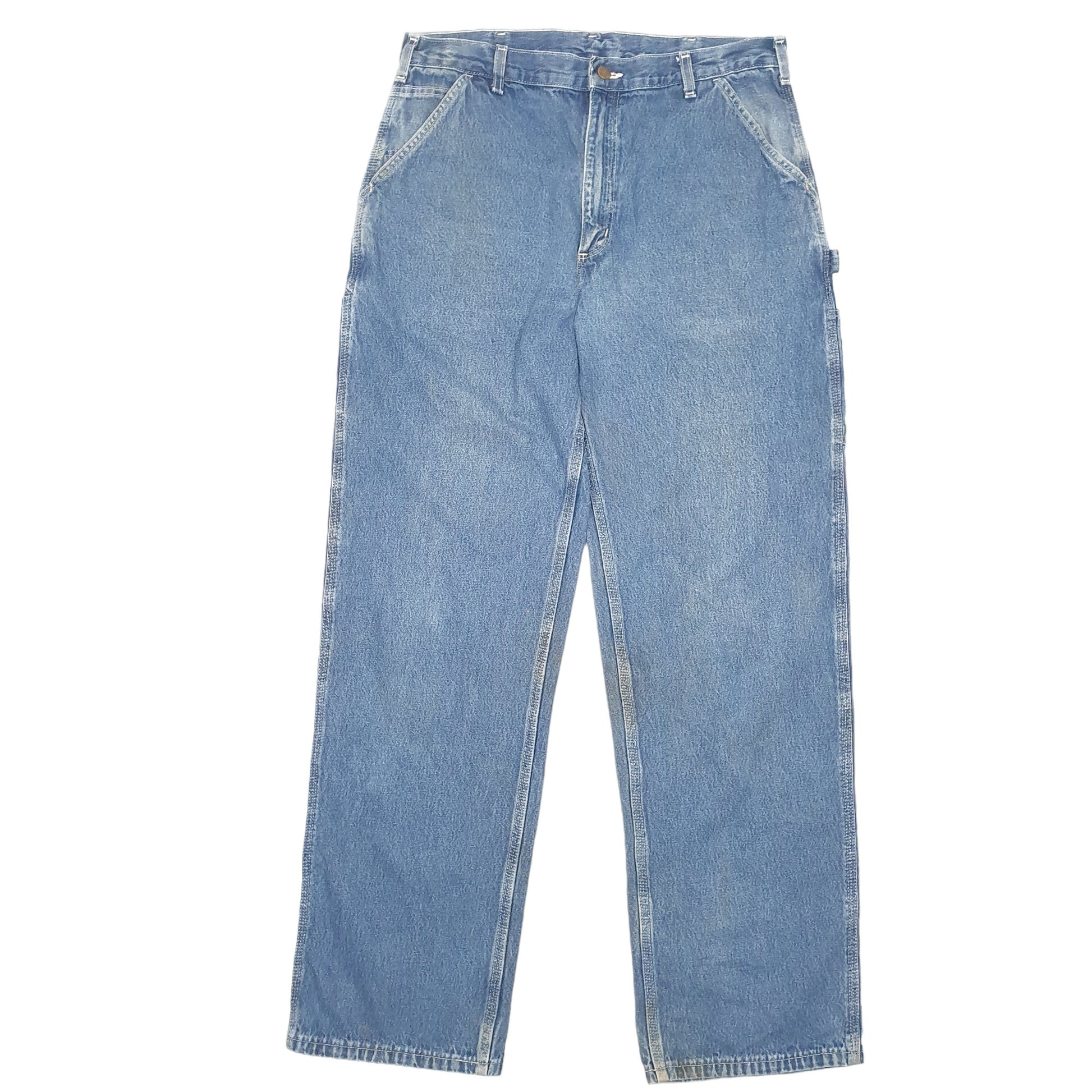 Mens Blue Carhartt Carpenter B13 JeansW36 L34