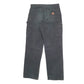 Mens Black Carhartt B136 Double Knee Carpenter Trousers
