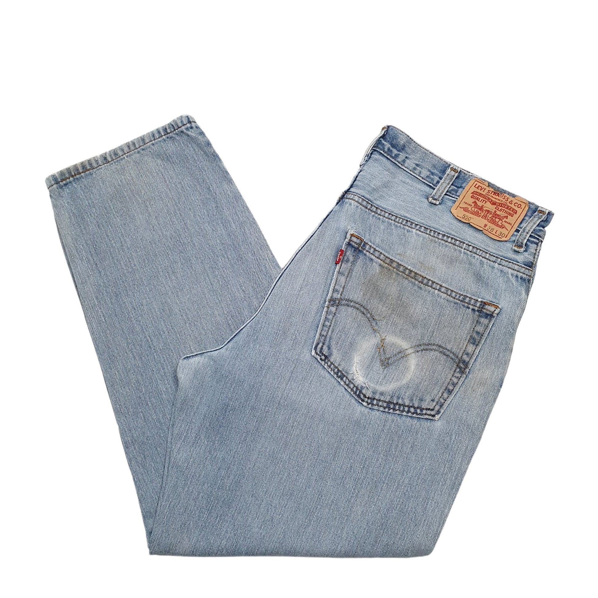 Mens Blue Levis  550 JeansW38 L30