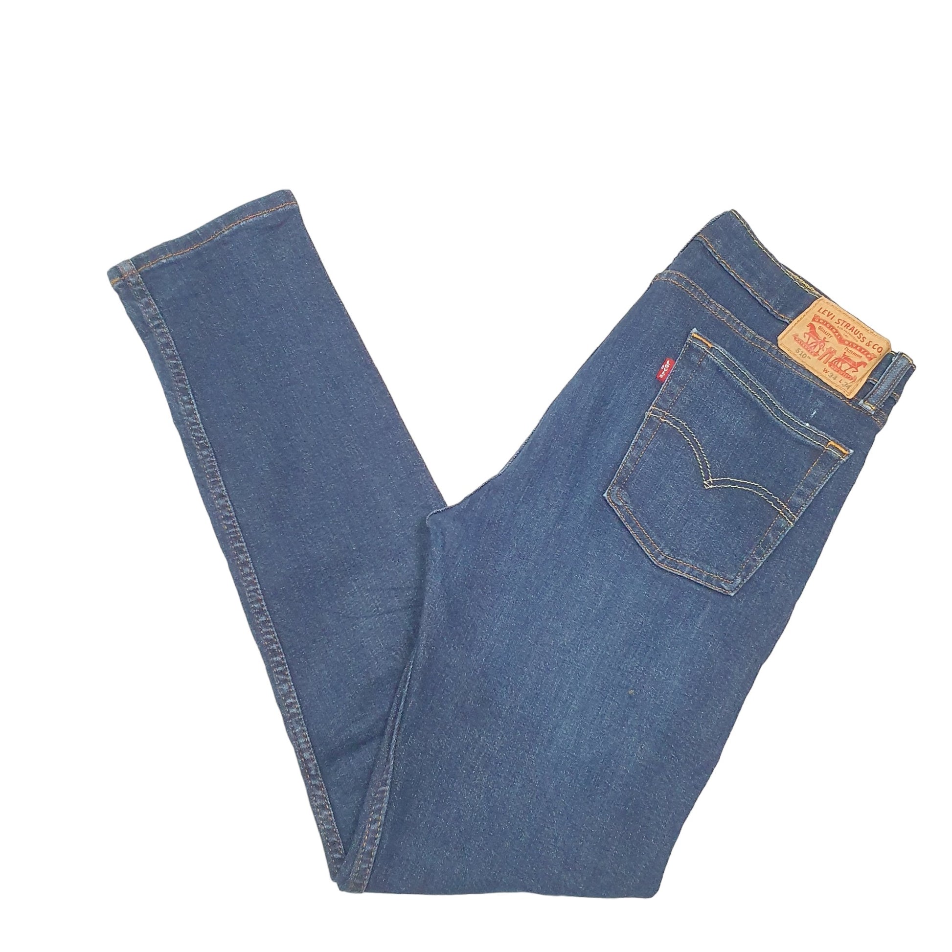 Mens Blue Levis Stretch 510 JeansW34 L34