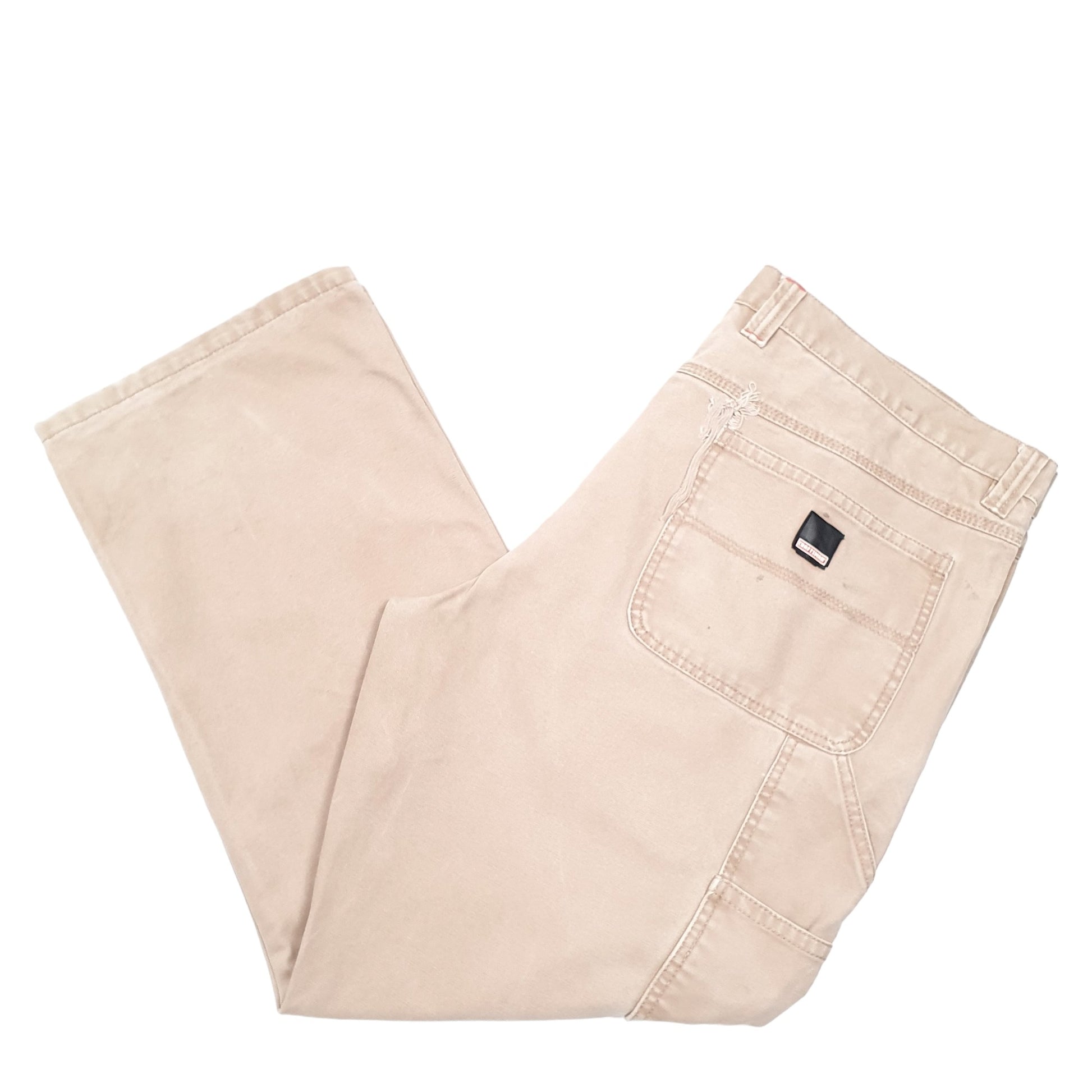 Mens Beige Craftsman  Carpenter Trousers