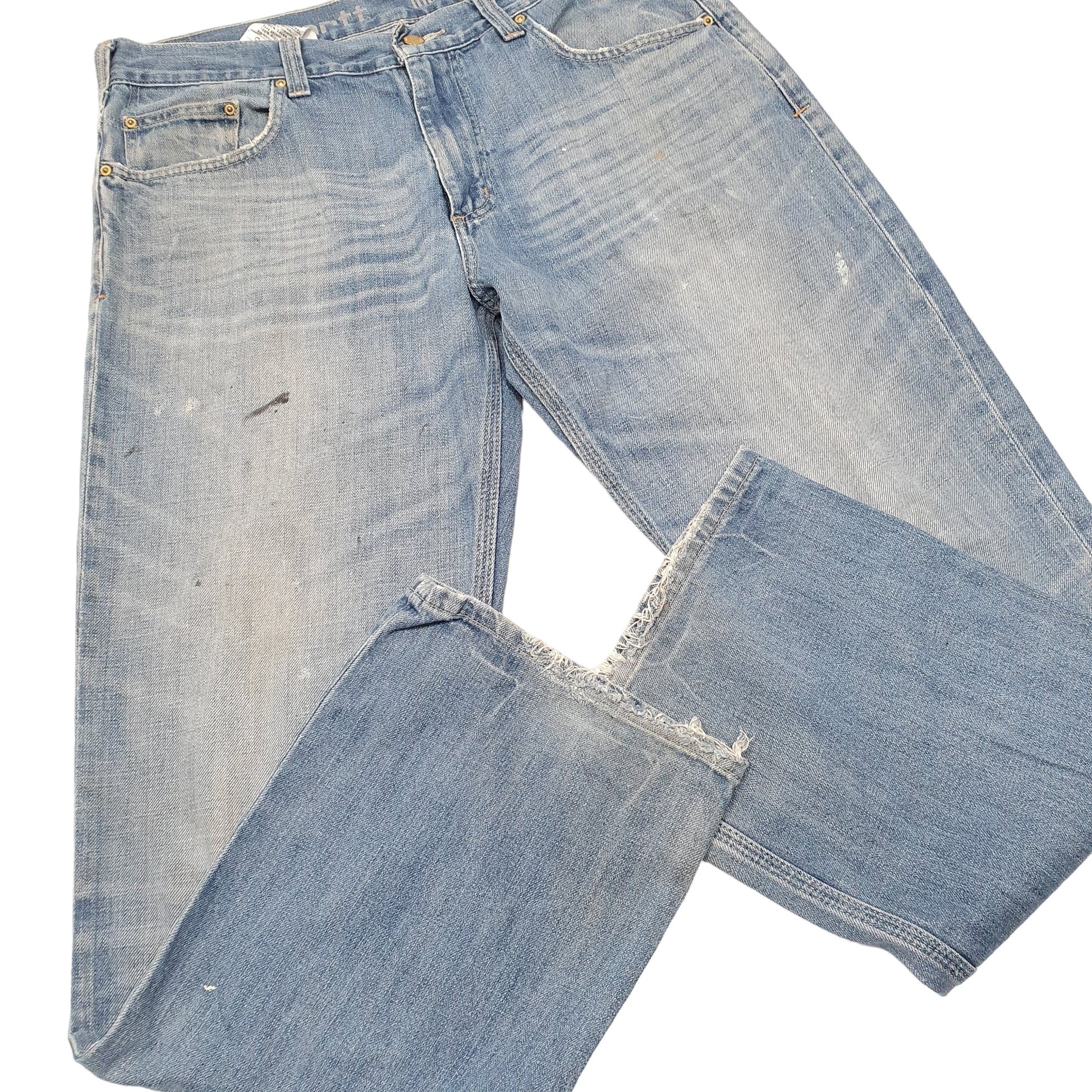 Mens Blue Carhartt Straight B311 JeansW36 L32